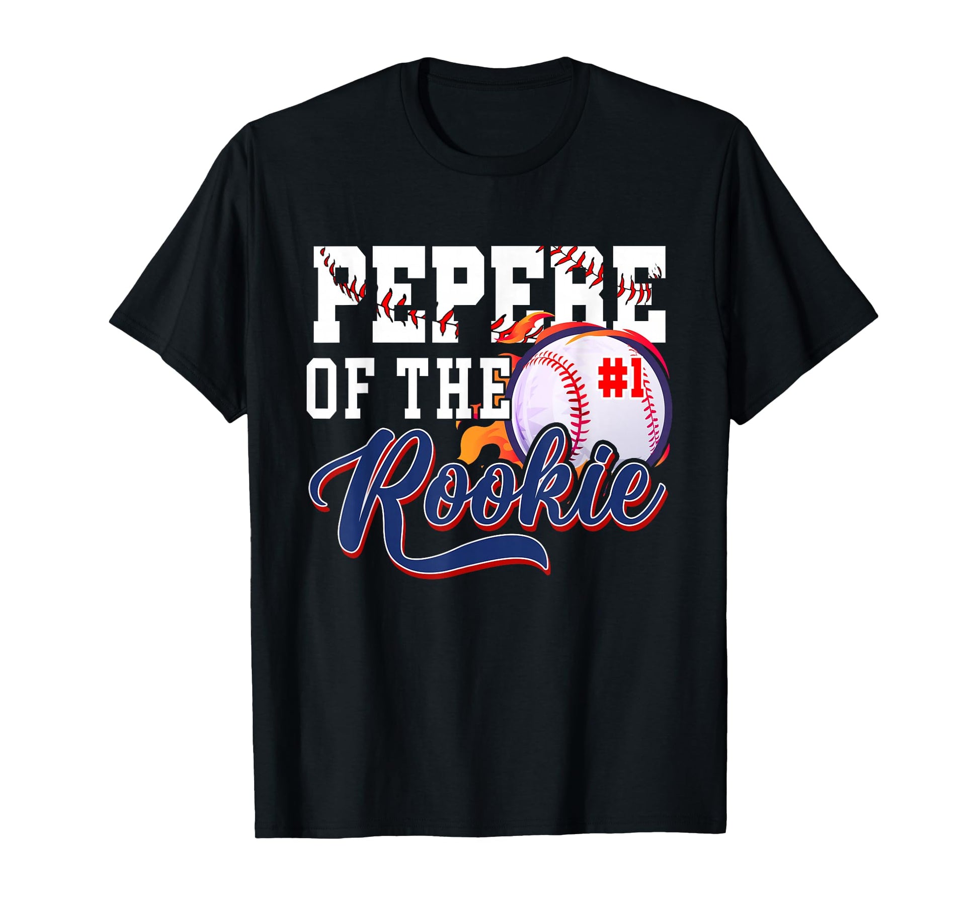 Pepere Rookie Year 1St Birthday Baseball T-Shirt - Trendy Graphic Unisex - T-Shirt, Sweatshirt, Hoodie