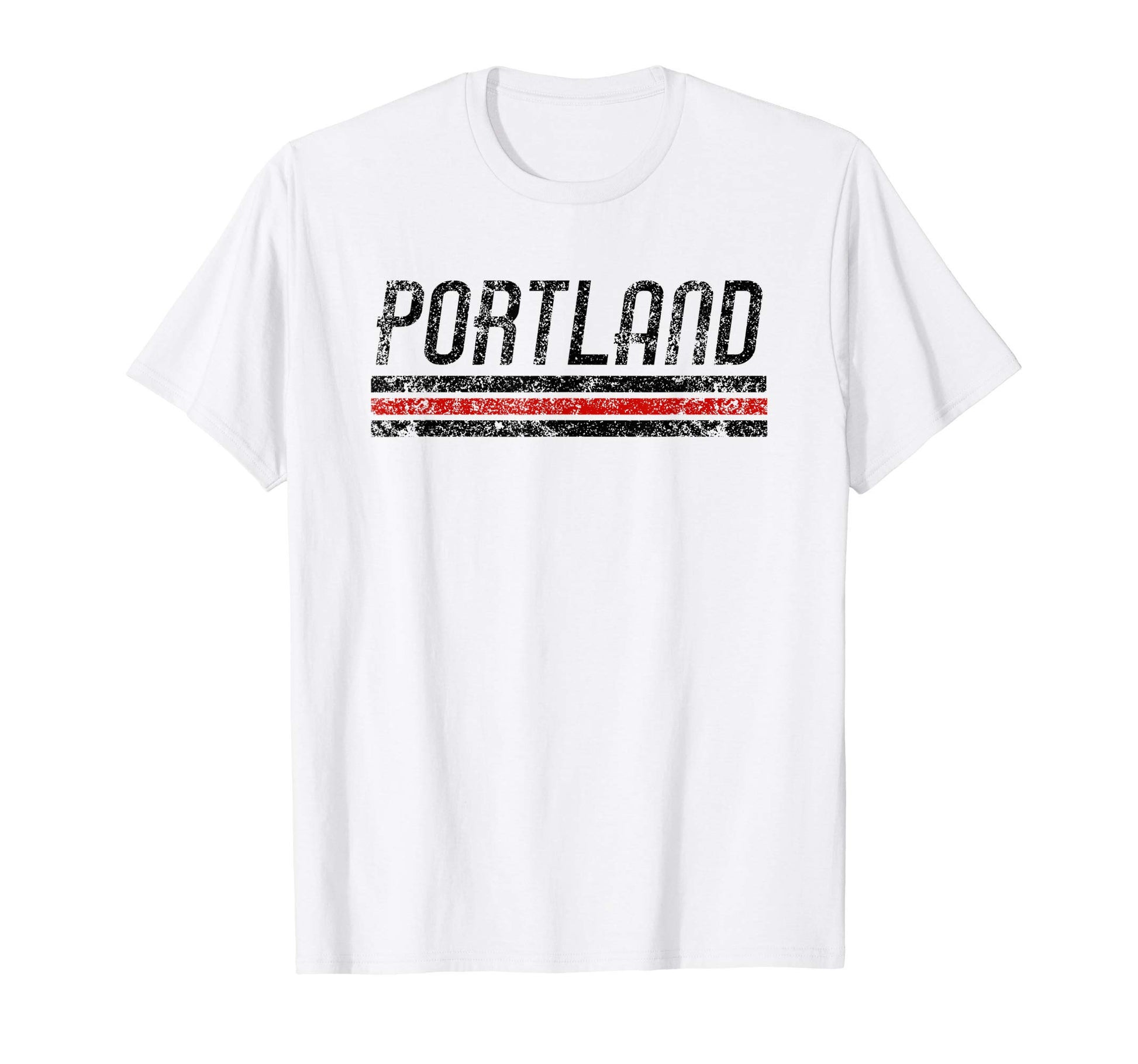 Portland Oregon Weathered Stripe T-Shirt - Unique Graphic Men Women - T-Shirt, Sweatshirt, Hoodie