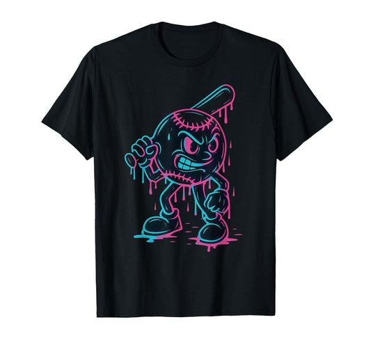Baseball Home Run Ice Cream Drip Baseball T-Shirt - Streetwear Style Unisex - T-Shirt, Sweatshirt, Hoodie