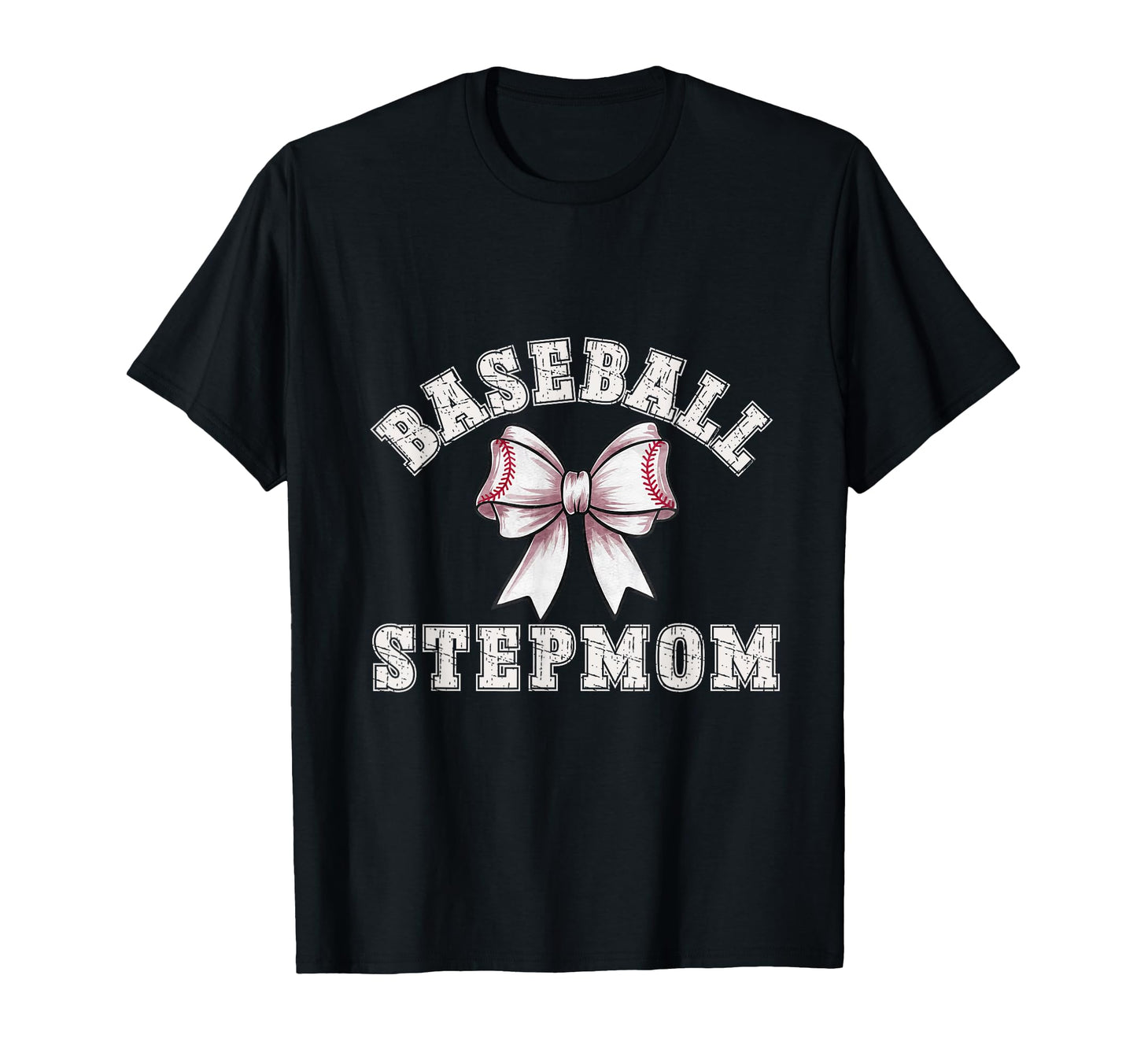 Coquette Baseball Stepmom Bow Game T-Shirt - Fun Novelty Design for Adults - T-Shirt, Sweatshirt, Hoodie