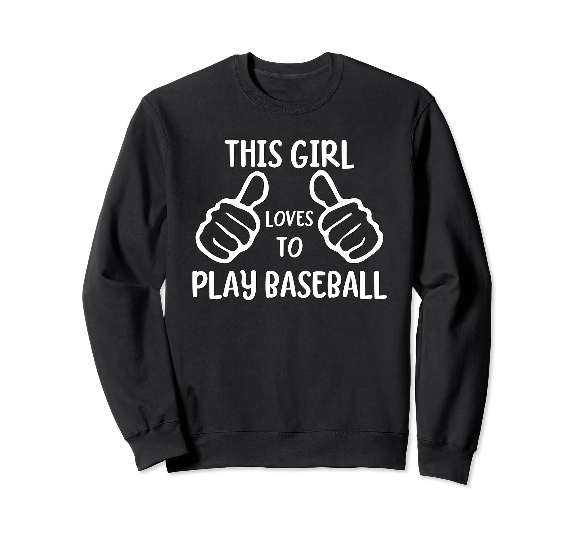 Funny Baseball Player This Loves To Sweatshirt - Trendy Graphic for Adults - T-Shirt, Sweatshirt, Hoodie
