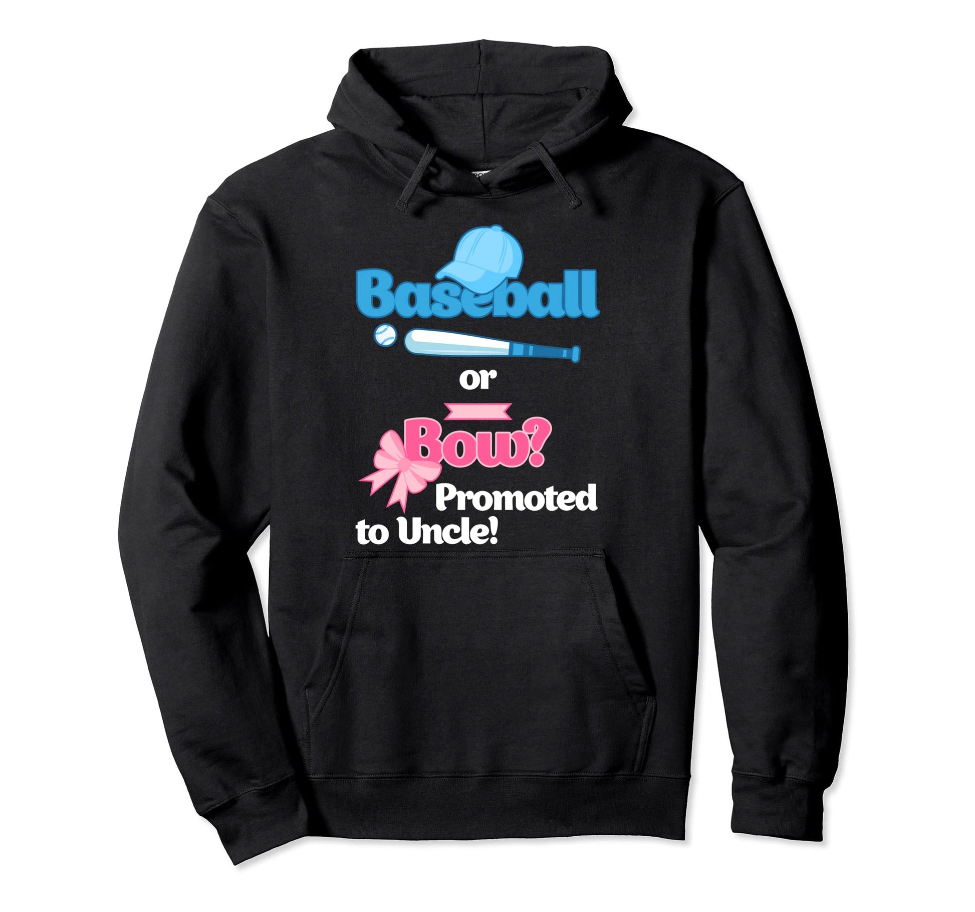 Baseball Or Bows Gender Reveal Party Hoodie - Streetwear Style Men Women - T-Shirt, Sweatshirt, Hoodie