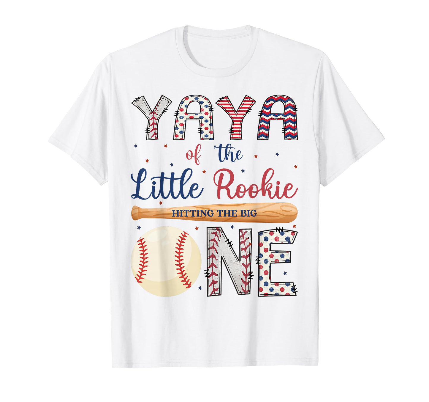 Yaya One Little Rookie Baseball 1St T-Shirt - Streetwear Style for Adults - T-Shirt, Sweatshirt, Hoodie