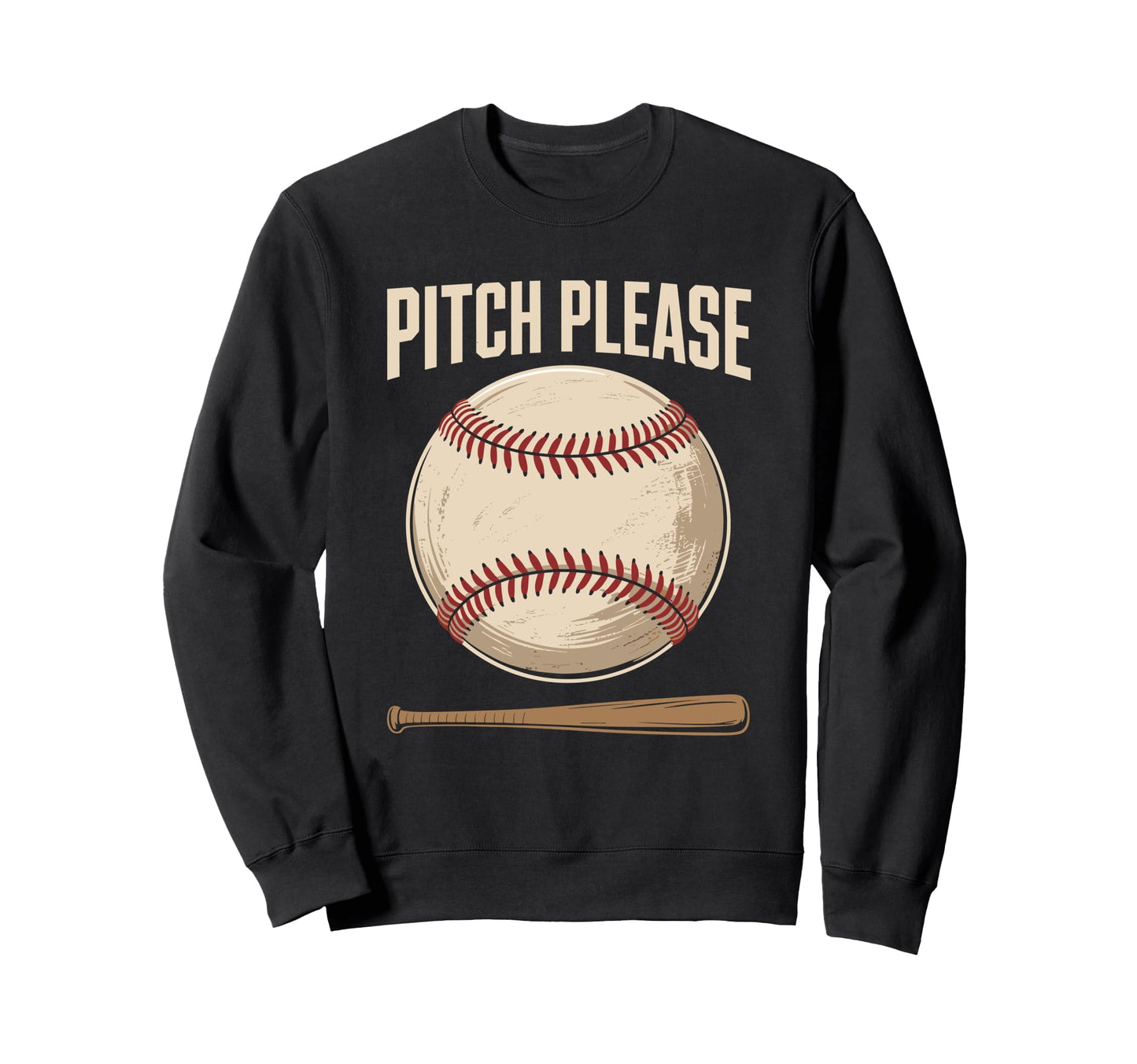 Pitch Please Baseball Lover Mom Sweatshirt - Streetwear Style for Adults - T-Shirt, Sweatshirt, Hoodie