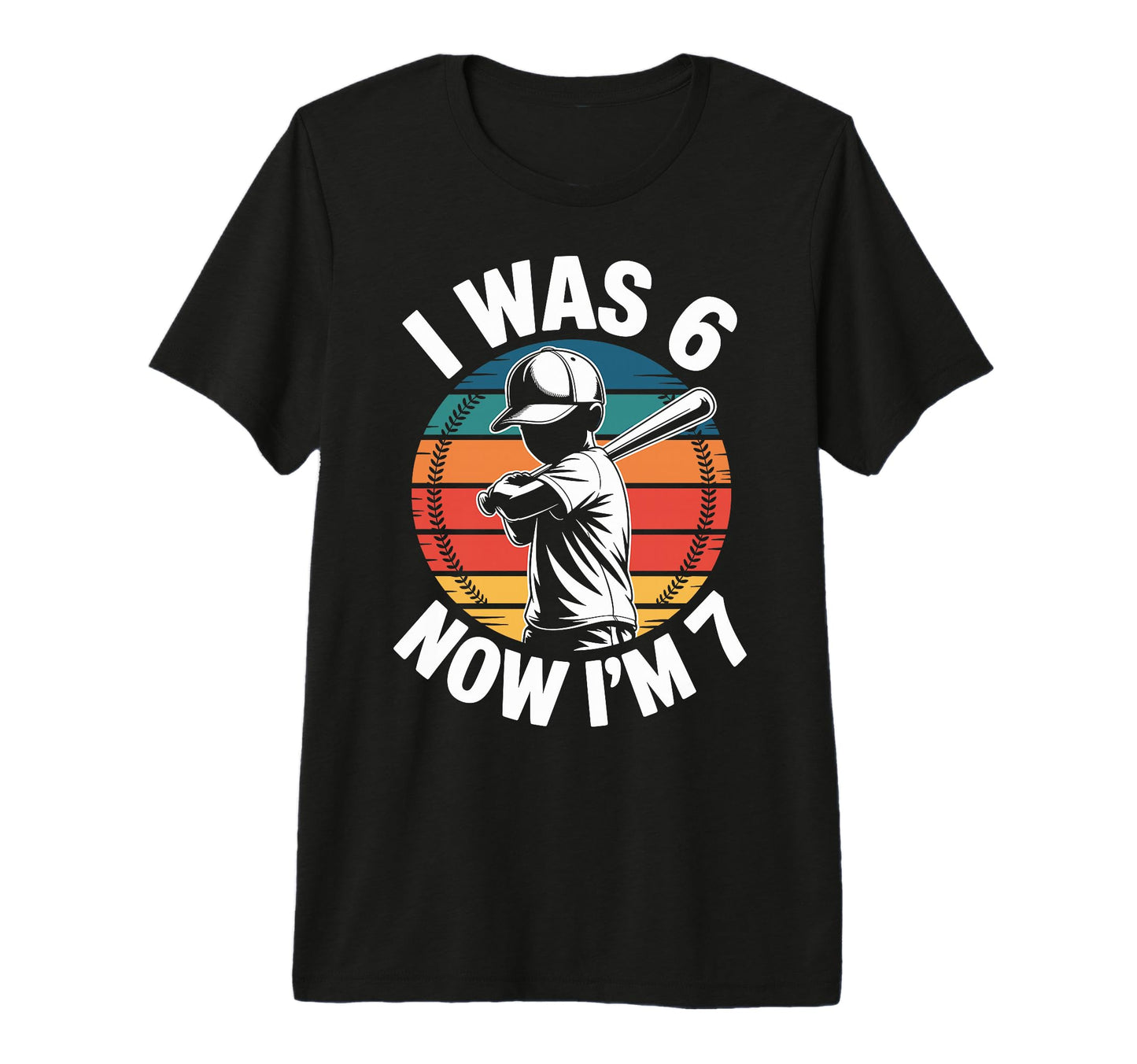 I Was 6 Now Im 7 Birthday 67 Baseball T-Shirt - Aesthetic Graphic Unisex - T-Shirt, Sweatshirt, Hoodie