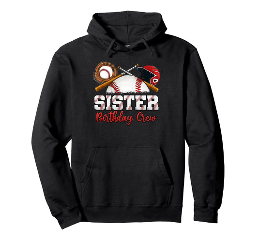 Baseball Birthday Party Sports Hoodie - Aesthetic Graphic for Adults - T-Shirt, Sweatshirt, Hoodie