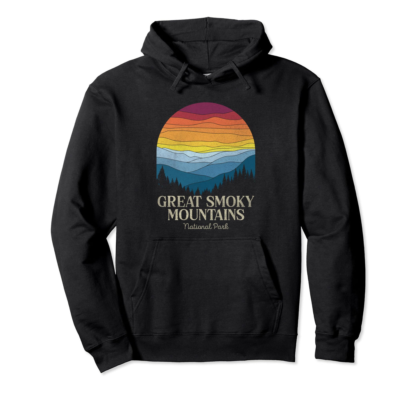 Great Smoky Mountains National Park Hoodie - Unique Graphic Unisex - T-Shirt, Sweatshirt, Hoodie