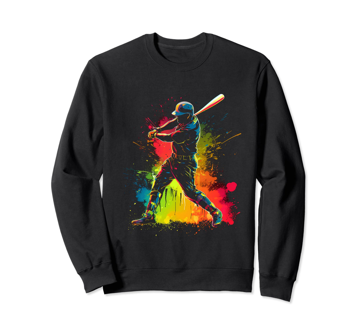 Baseball Bunt Player Home Run Sweatshirt - Casual Everyday Wear for Adults - T-Shirt, Sweatshirt, Hoodie