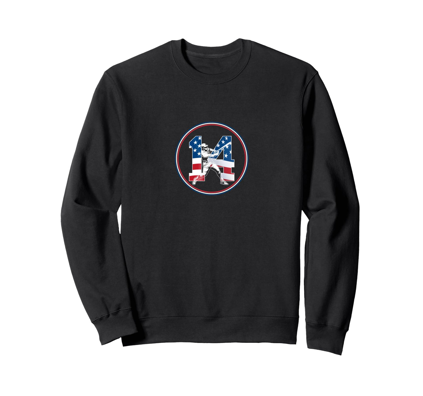 Number 14 Years Baseball 14Th Sweatshirt - Minimalist Print for Adults - T-Shirt, Sweatshirt, Hoodie