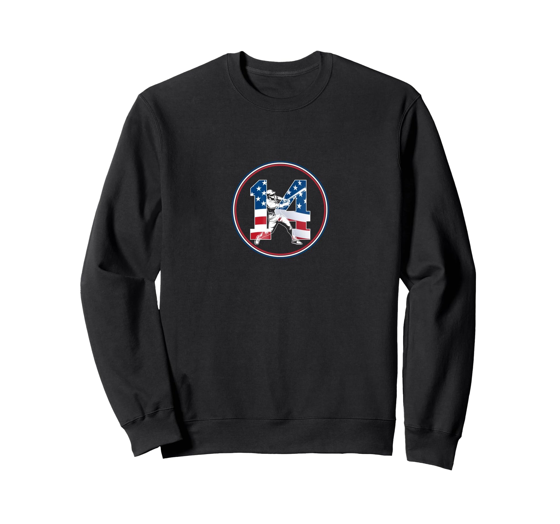 Number 14 Years Baseball 14Th Sweatshirt - Minimalist Print for Adults - T-Shirt, Sweatshirt, Hoodie