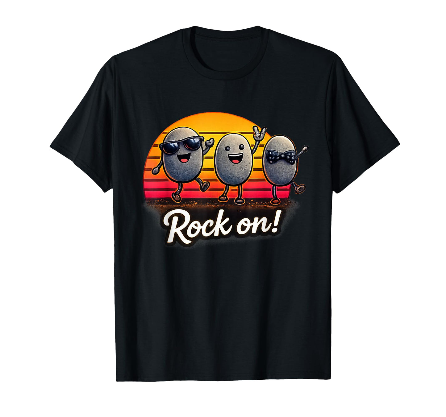 Rock Funny Rock Pun Rock Characters T-Shirt - Trendy Graphic for Adults - T-Shirt, Sweatshirt, Hoodie
