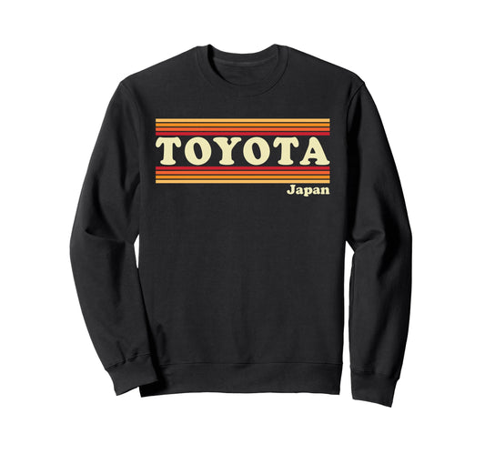 80S Toyota Japan Sweatshirt - Aesthetic Graphic for Adults - T-Shirt, Sweatshirt, Hoodie