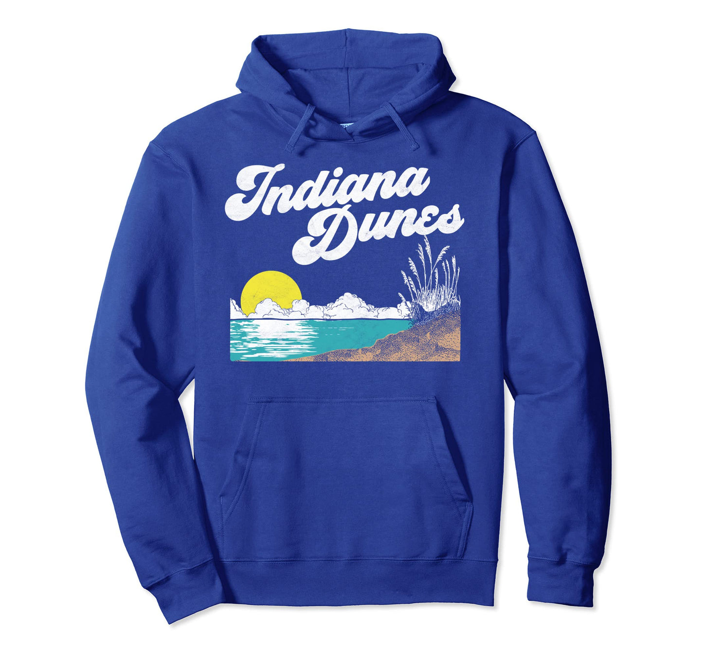Indiana Dunes National Park 80S Hoodie - Novelty Apparel for Adults - T-Shirt, Sweatshirt, Hoodie