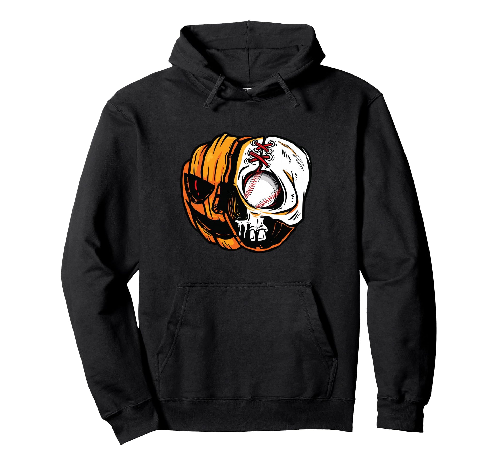 Halloween Pumpkin Skeleton Skull Hoodie - Unique Graphic for Adults - T-Shirt, Sweatshirt, Hoodie