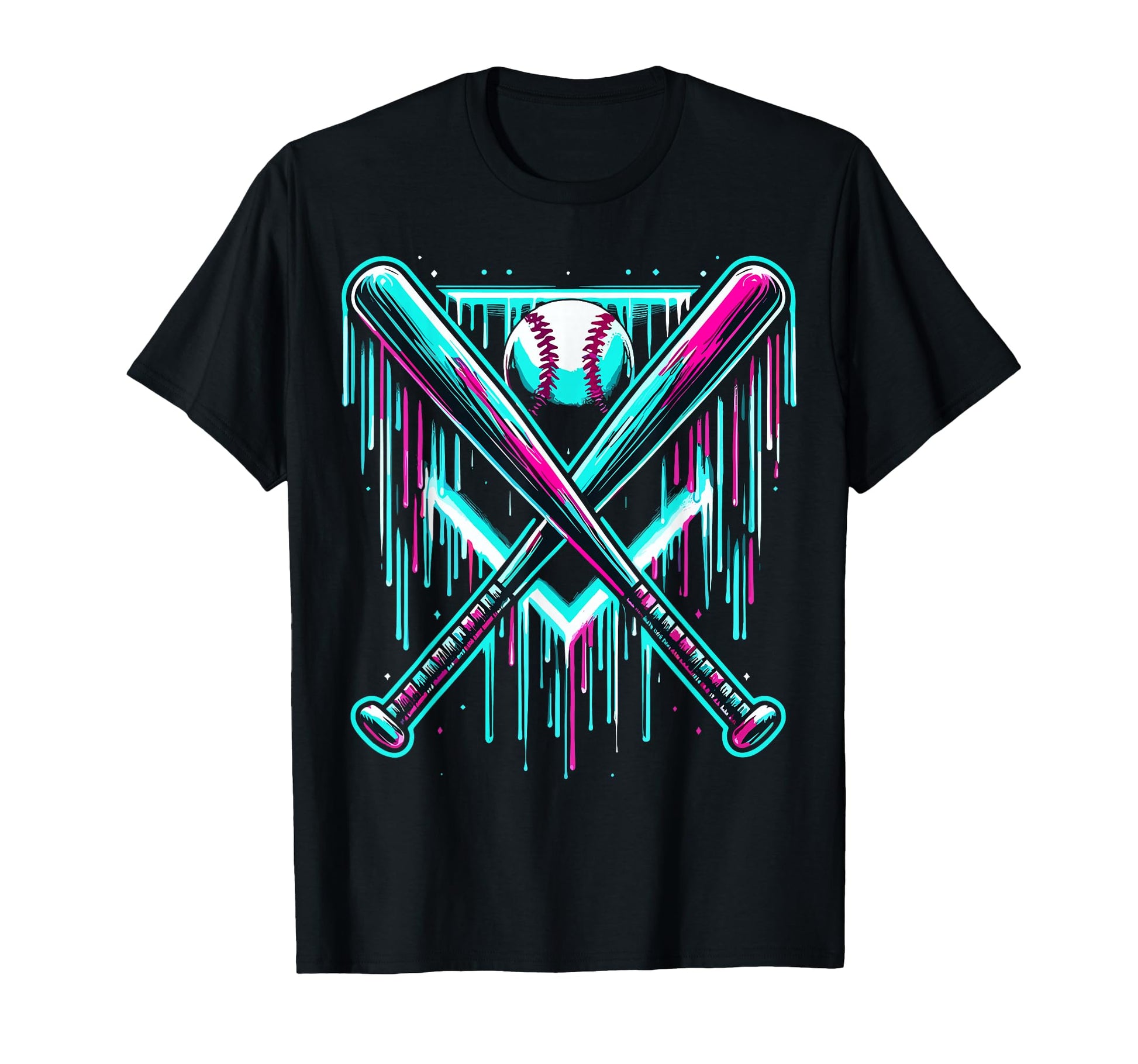 Drippng Baseball Bat T-Shirt - Graphic Print for Adults - T-Shirt, Sweatshirt, Hoodie