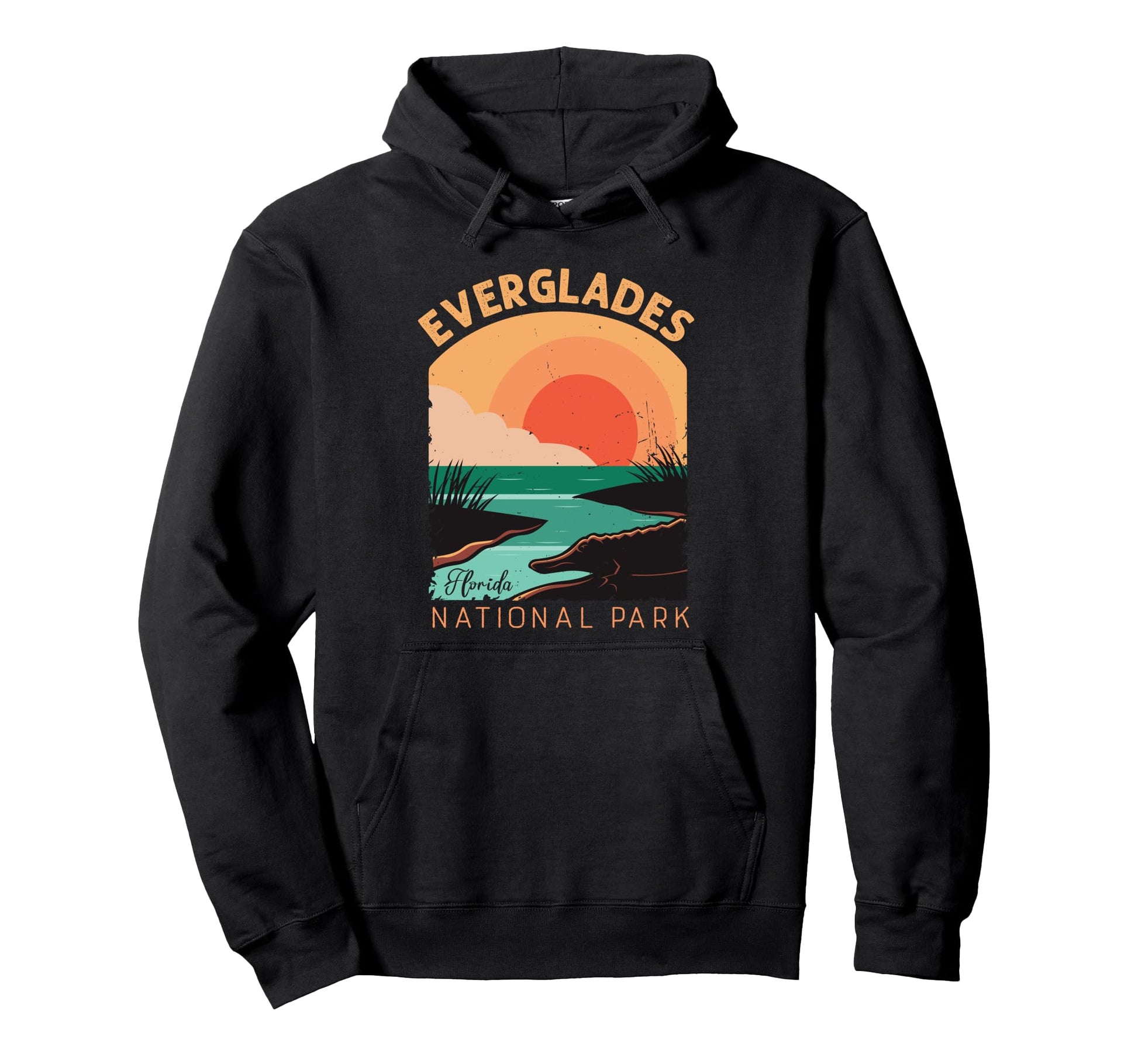 Everglades National Park Alligators Hoodie - Streetwear Style Men Women - T-Shirt, Sweatshirt, Hoodie