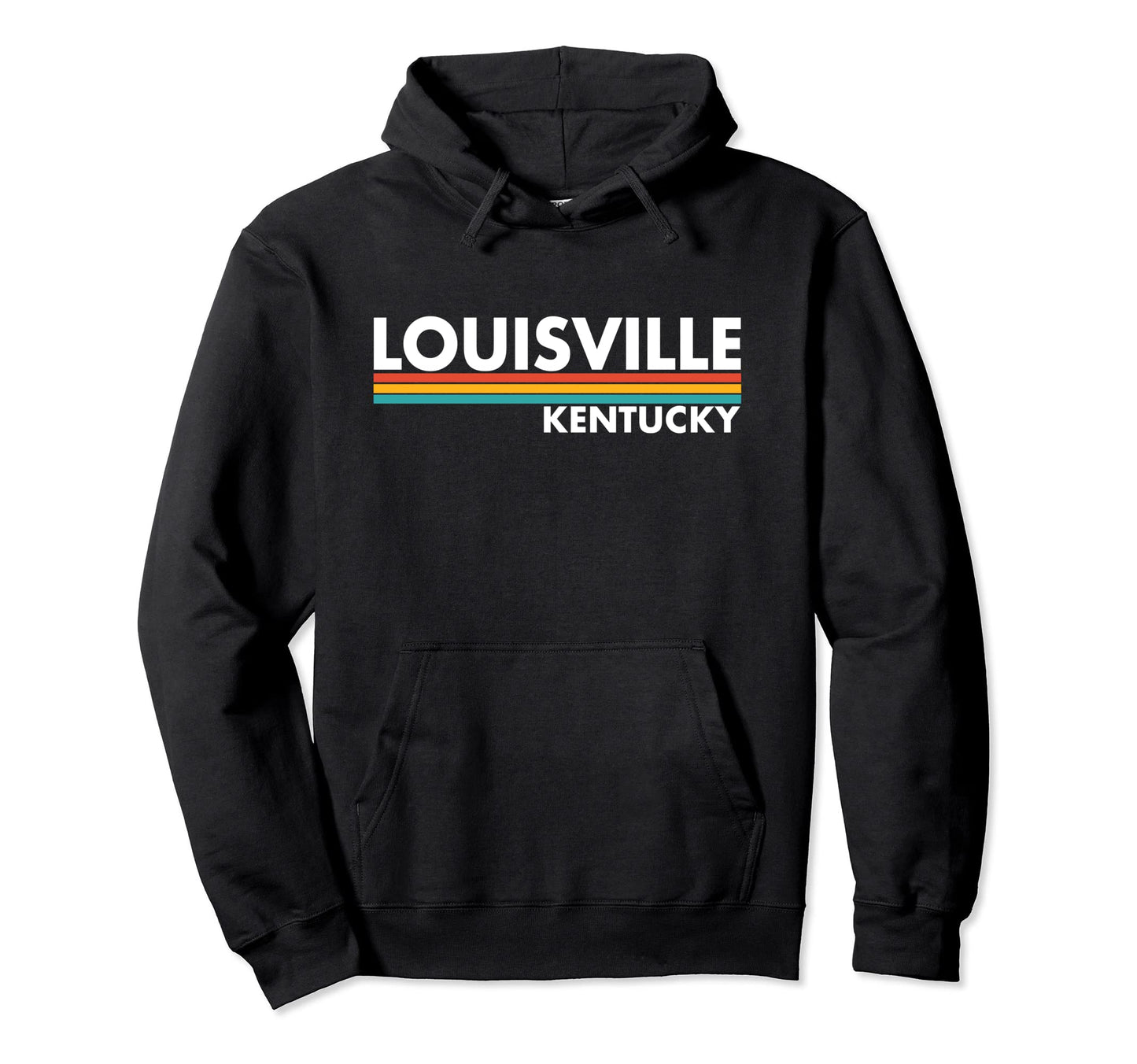 Louisville Kentucky Stripes Hoodie - Aesthetic Graphic for Adults - T-Shirt, Sweatshirt, Hoodie