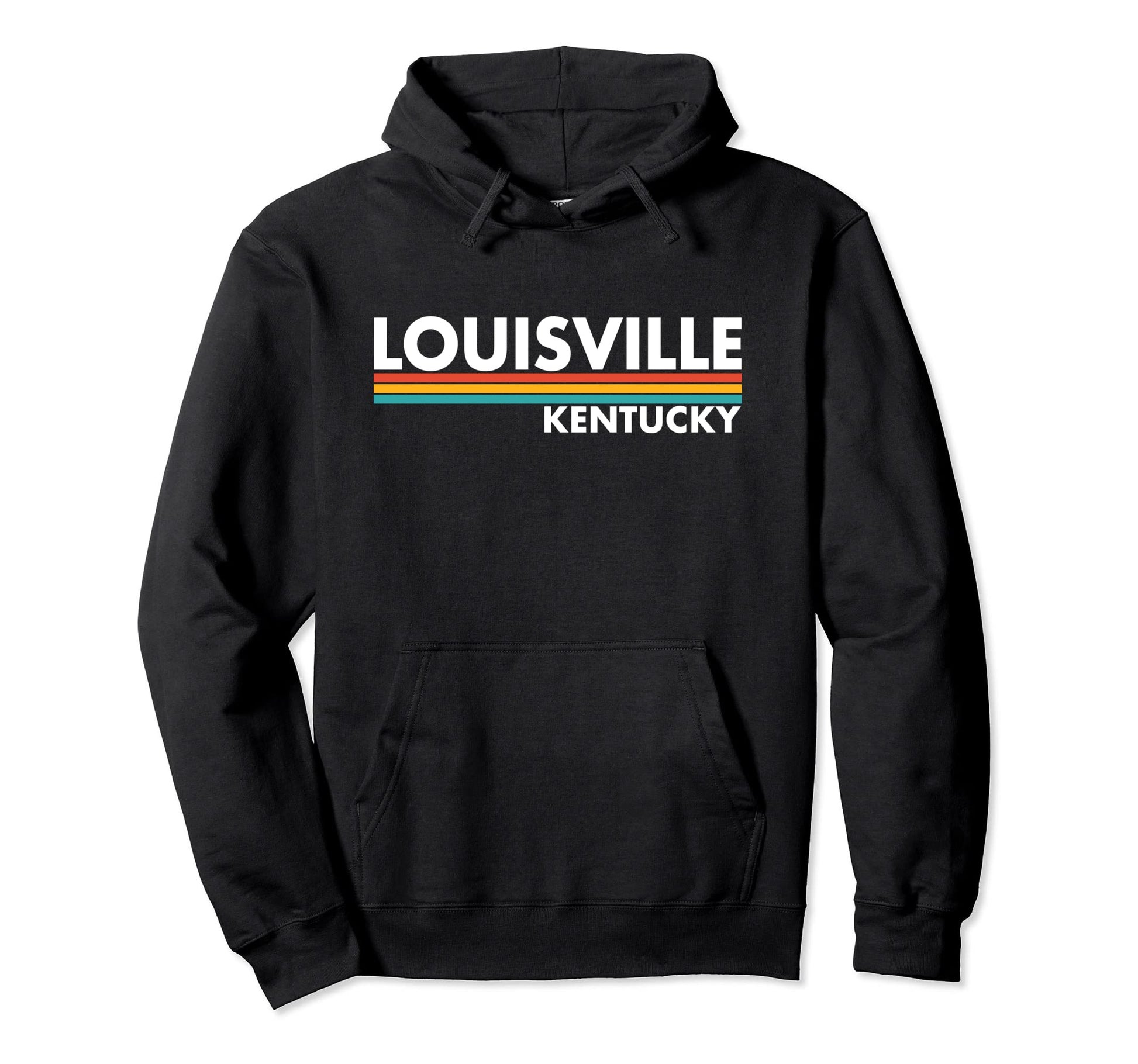 Louisville Kentucky Stripes Hoodie - Aesthetic Graphic for Adults - T-Shirt, Sweatshirt, Hoodie