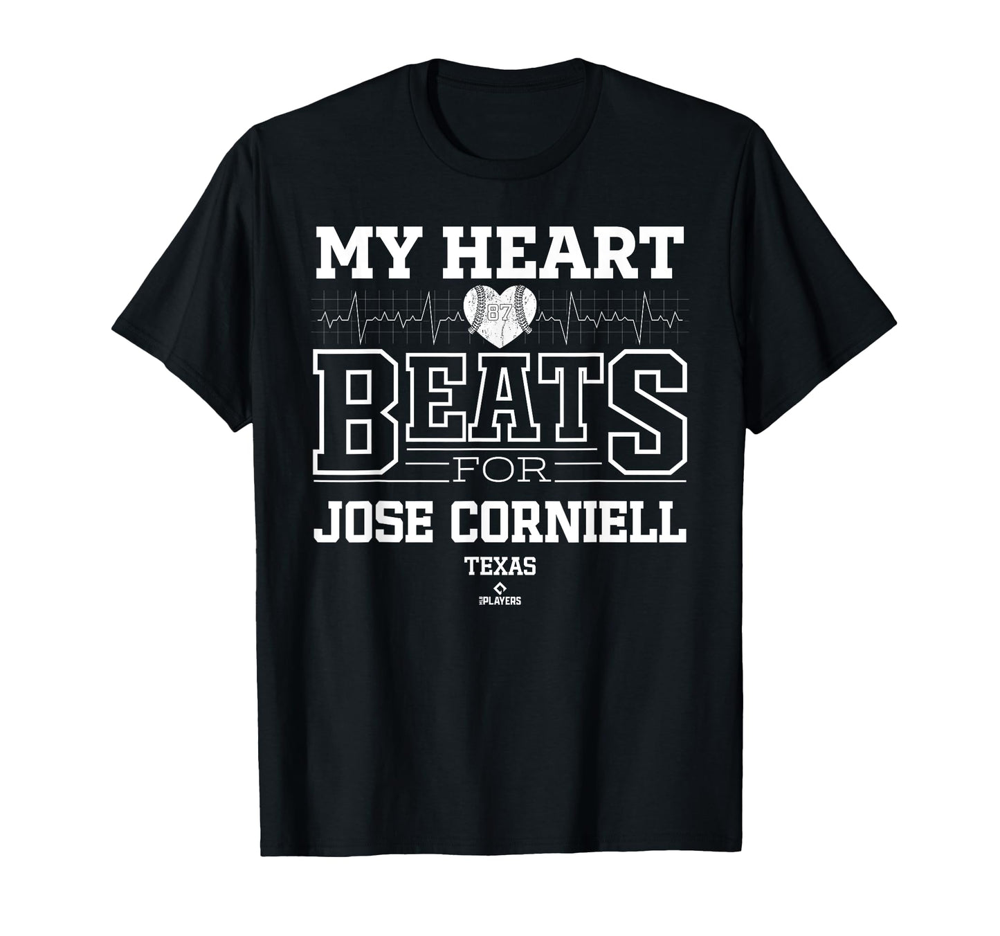 My Heart Beats Jose Corniell Texas T-Shirt - Unique Graphic Unisex - T-Shirt, Sweatshirt, Hoodie
