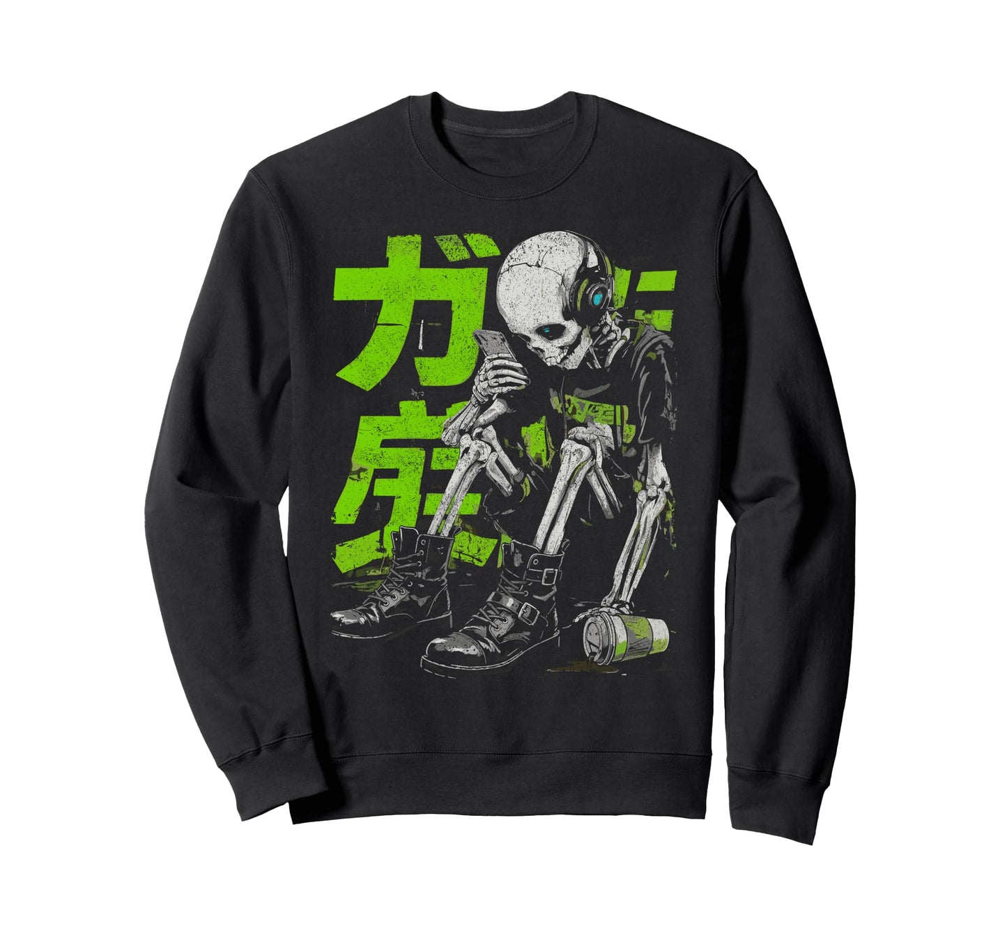 Japanese Streetwear Brainrot Sweatshirt - Casual Everyday Wear for Adults - T-Shirt, Sweatshirt, Hoodie