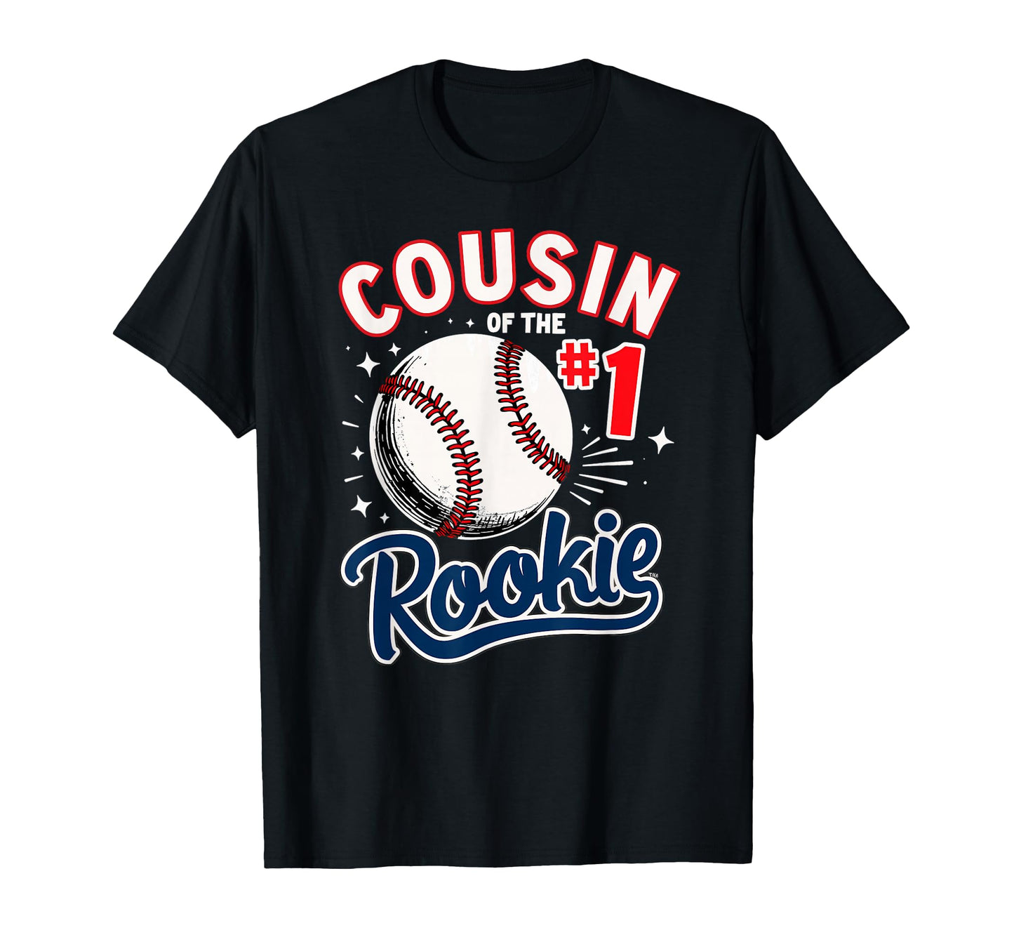 Cousin Rookie 1St Birthday Baseball T-Shirt - Minimalist Print Unisex - T-Shirt, Sweatshirt, Hoodie