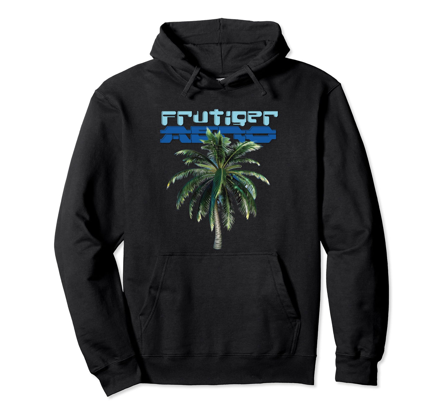 Frutiger Aero Palm Tree Y2K Aesthetic Hoodie - Fun Novelty Design Unisex - T-Shirt, Sweatshirt, Hoodie