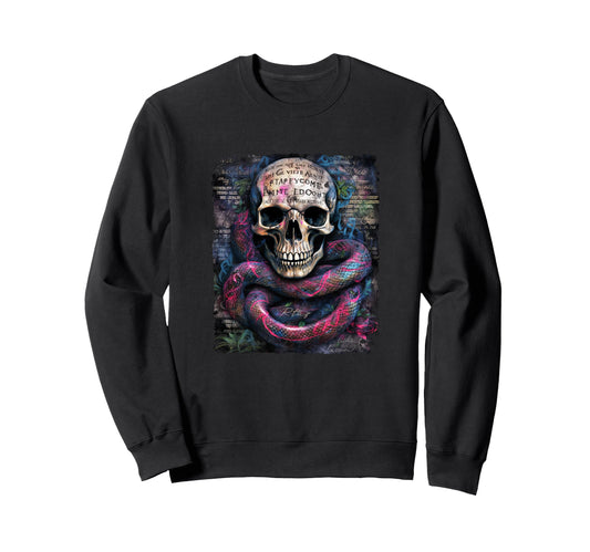 Aesthetic Streetwear Skull Sweatshirt - Trendy Graphic Unisex - T-Shirt, Sweatshirt, Hoodie