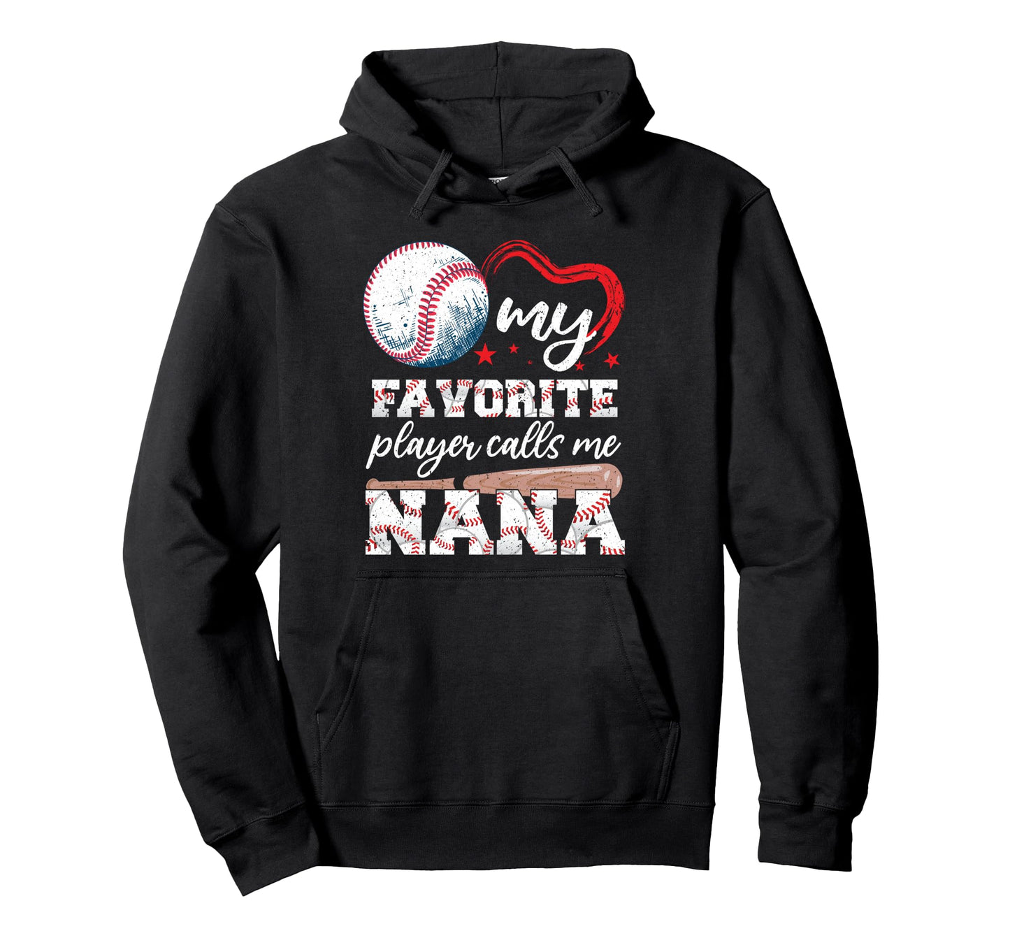Baseball Grandma My Favorite Player Calls Hoodie - Streetwear Style Unisex - T-Shirt, Sweatshirt, Hoodie