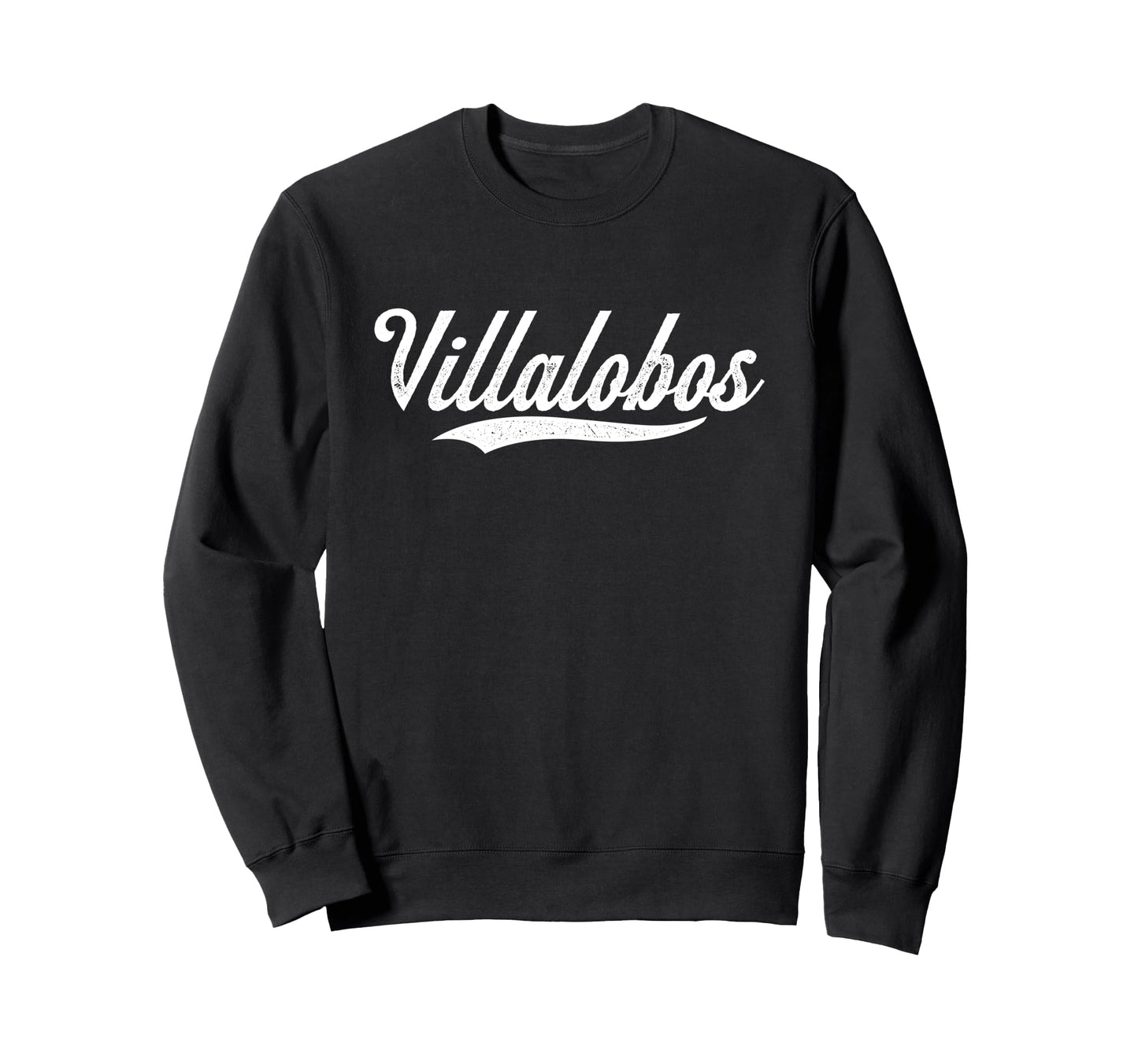 Distressed Script Elijah Villalobos Sweatshirt - Trendy Graphic Unisex - T-Shirt, Sweatshirt, Hoodie