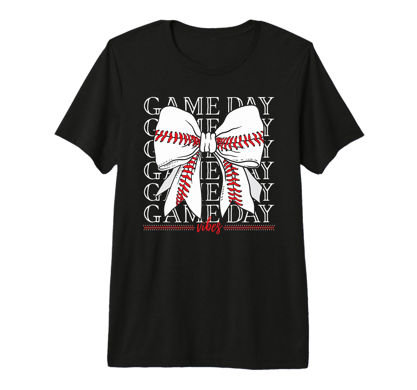 Game Day Vibes Coquette Bow Baseball T-Shirt - Streetwear Style Men Women - T-Shirt, Sweatshirt, Hoodie