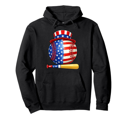 Baseball 4Th July 250Th Years Freedom Hoodie - Custom Art Print for Adults - T-Shirt, Sweatshirt, Hoodie