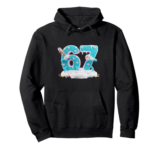 Baseball 6 7 Six Seven Candy Ice Cream Hoodie - Aesthetic Graphic Unisex - T-Shirt, Sweatshirt, Hoodie