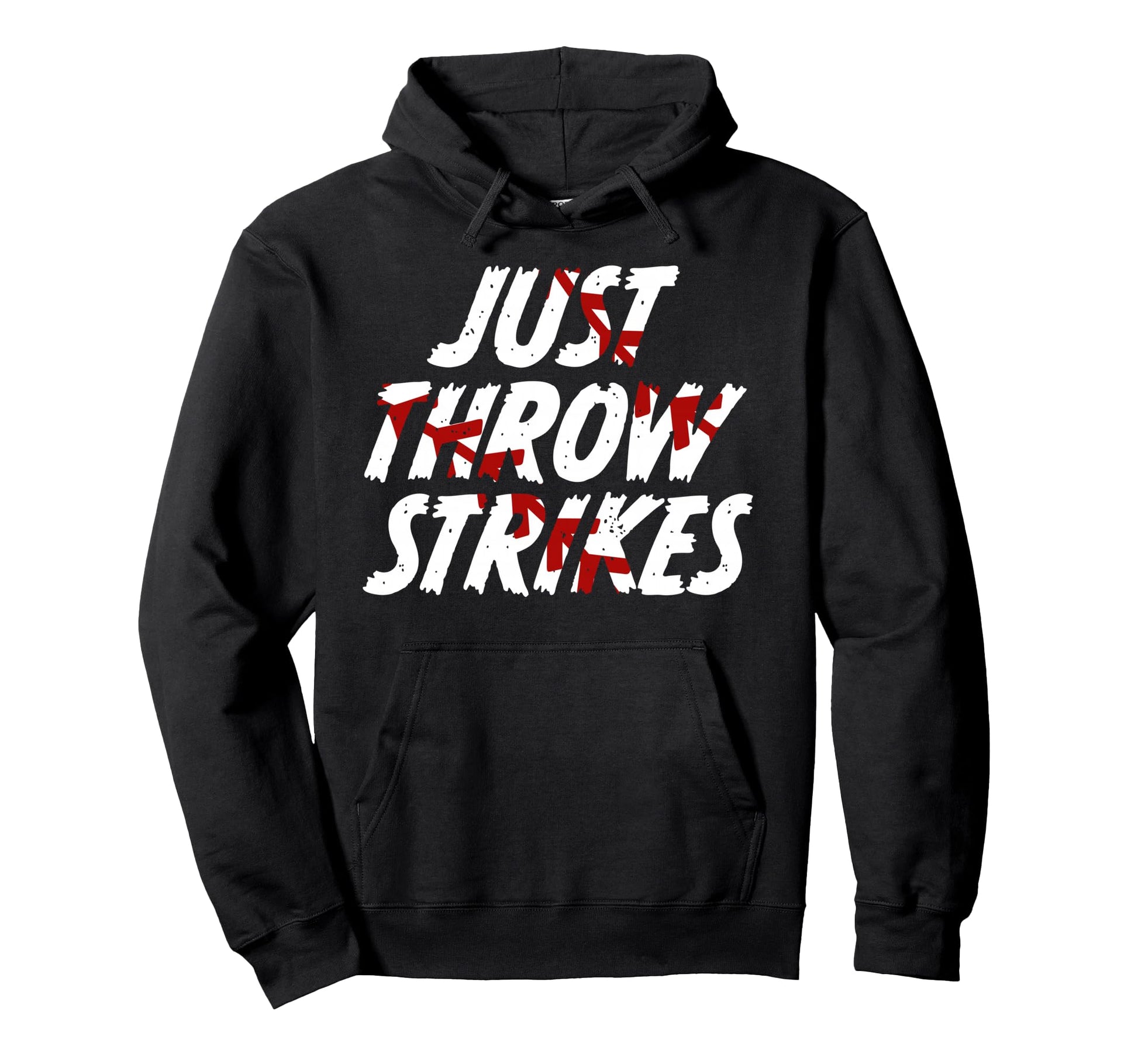 Just Throw Strikes Funny Baseball Hoodie - Unique Graphic for Adults - T-Shirt, Sweatshirt, Hoodie