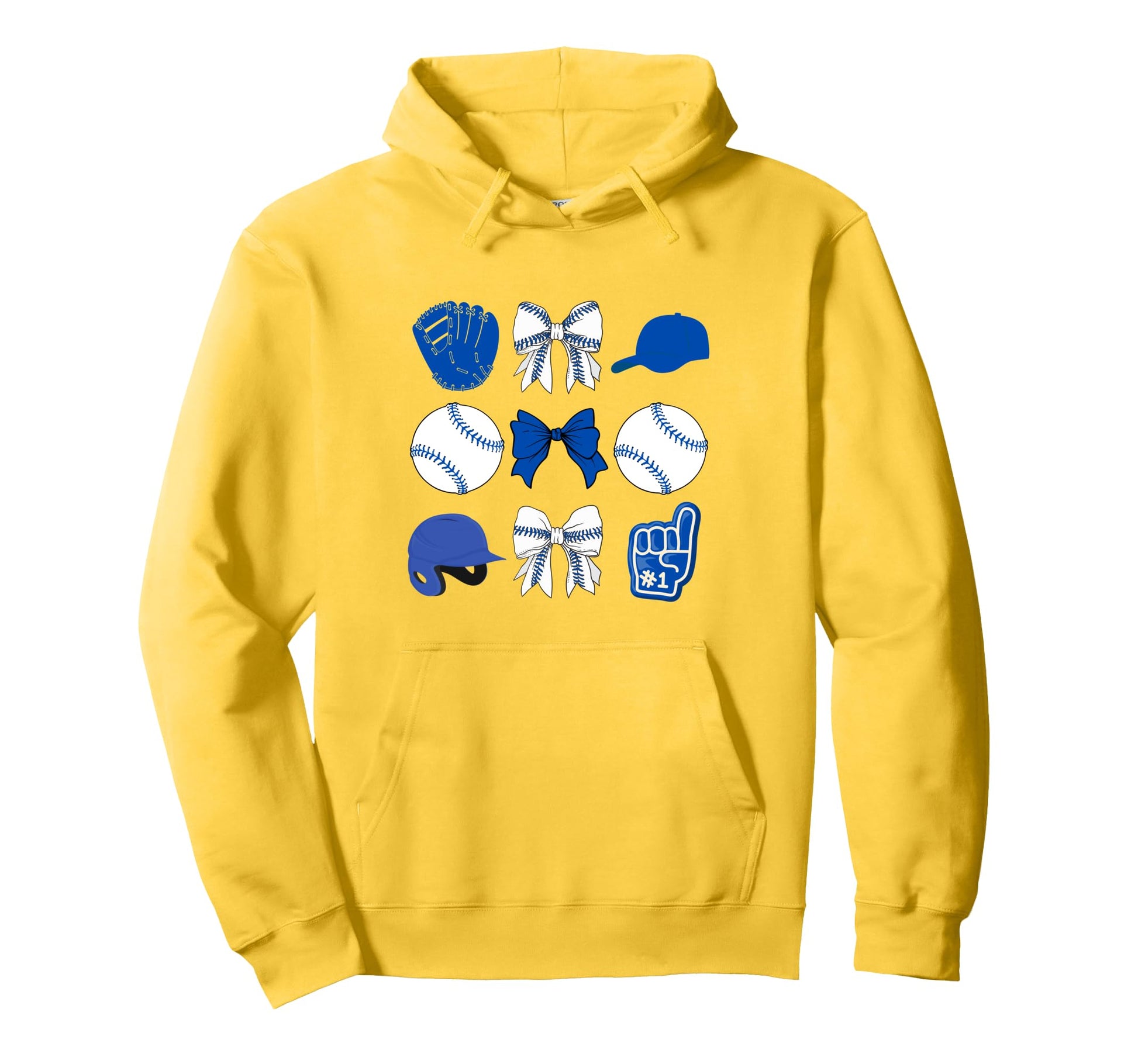 Girly Blue Coquette Baseball Softball Hoodie - Aesthetic Graphic Unisex - T-Shirt, Sweatshirt, Hoodie