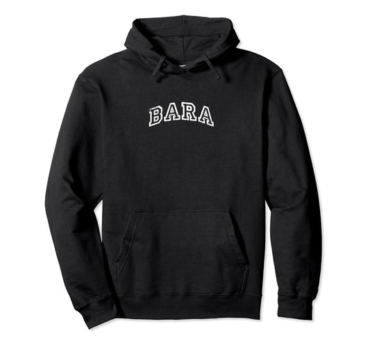 Bara Minimalist Inspired Varsity Hoodie - Novelty Apparel for Adults - T-Shirt, Sweatshirt, Hoodie