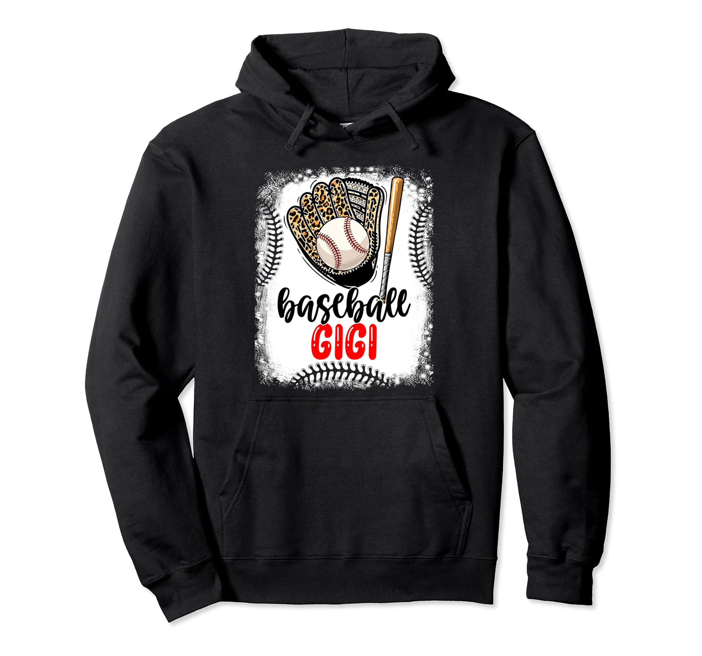 Leopard Baseball Gigi Game Day Hoodie - Casual Everyday Wear for Adults - T-Shirt, Sweatshirt, Hoodie