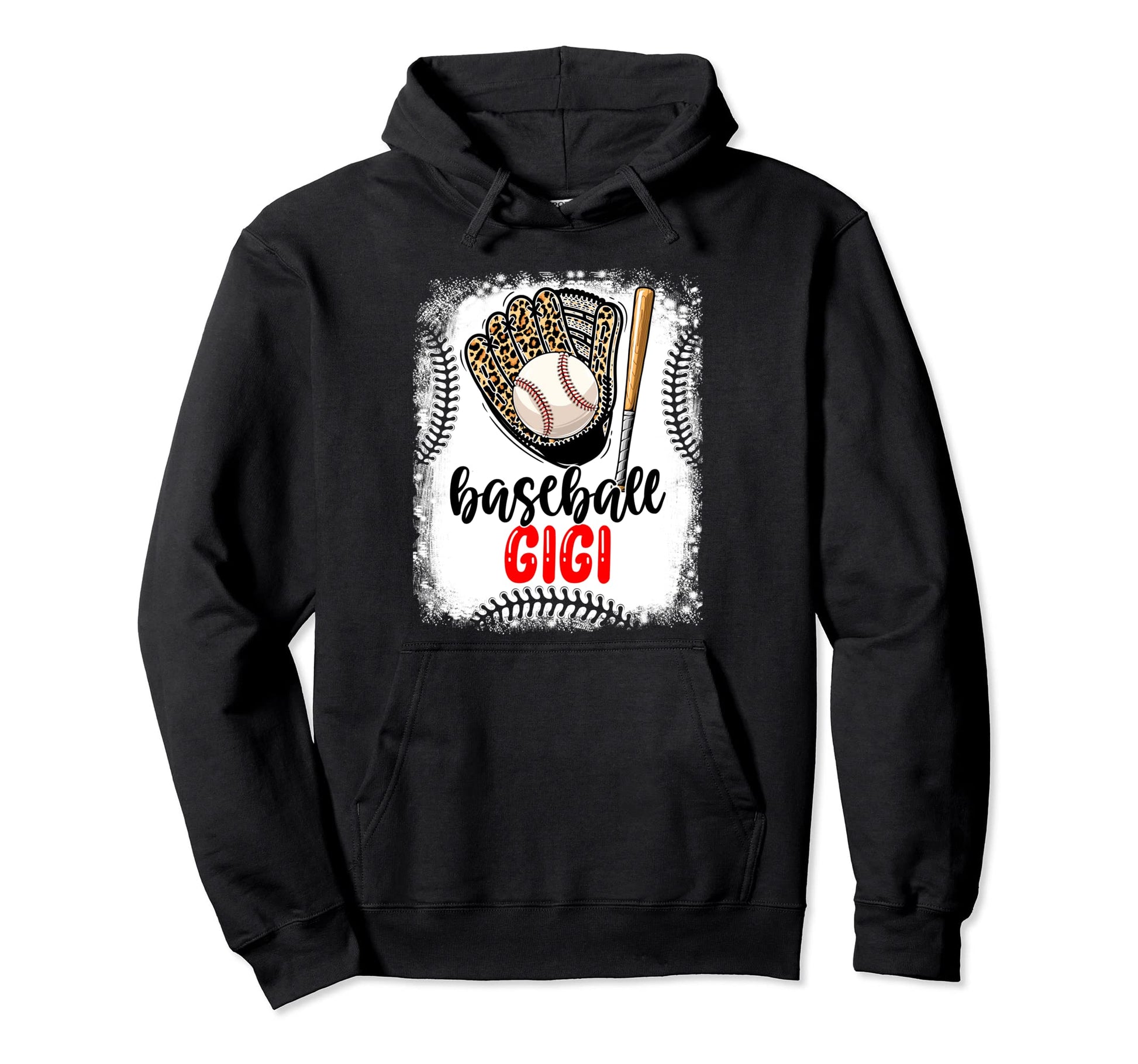 Leopard Baseball Gigi Game Day Hoodie - Casual Everyday Wear for Adults - T-Shirt, Sweatshirt, Hoodie