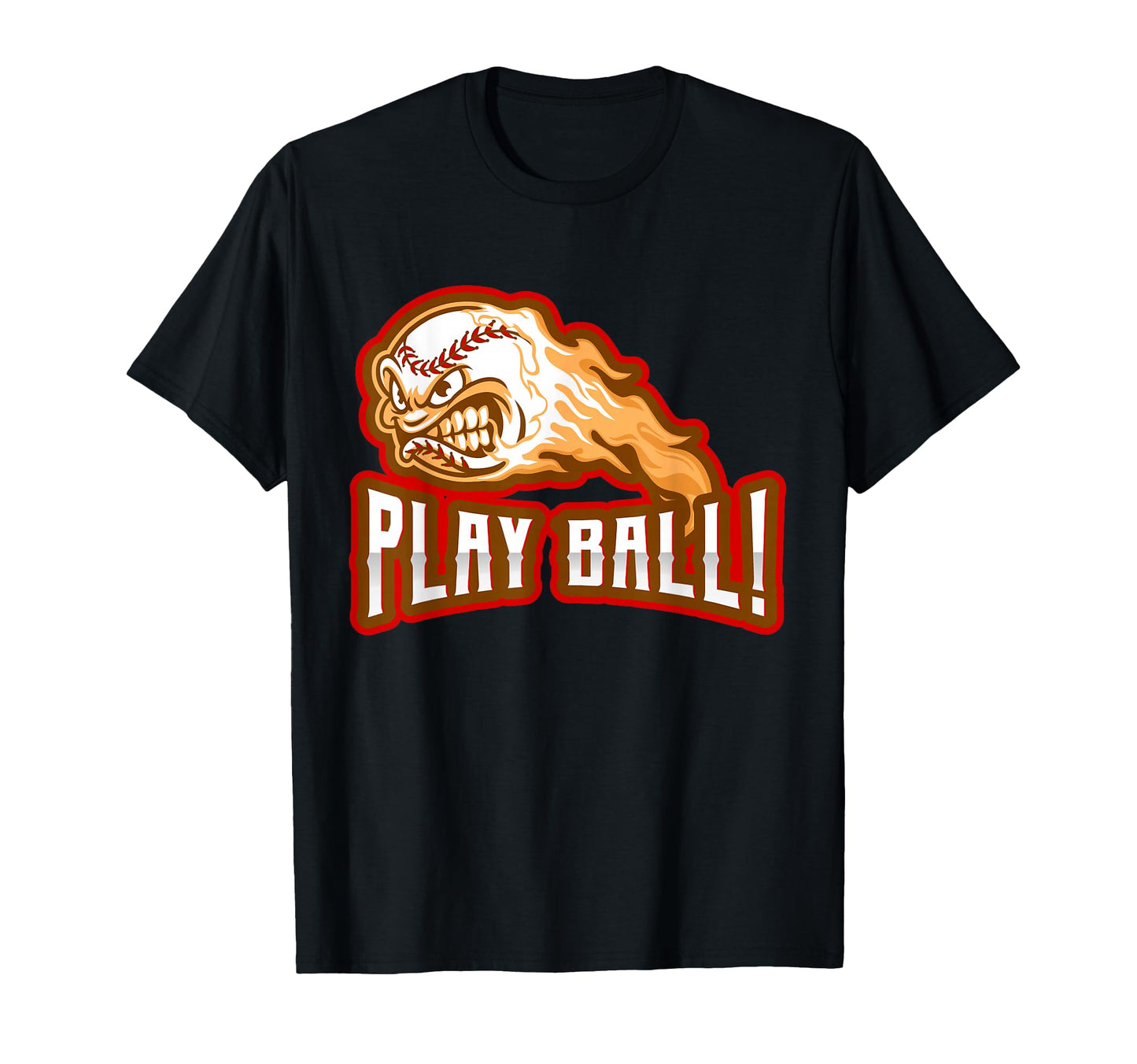 Baseball Playball Fireball T-Shirt - Aesthetic Graphic for Adults - T-Shirt, Sweatshirt, Hoodie