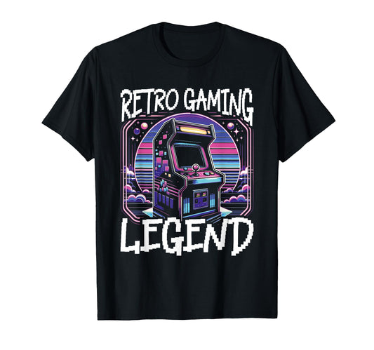80S Arcade Nostalgia Pixel Art Video T-Shirt - Novelty Apparel for Adults - T-Shirt, Sweatshirt, Hoodie