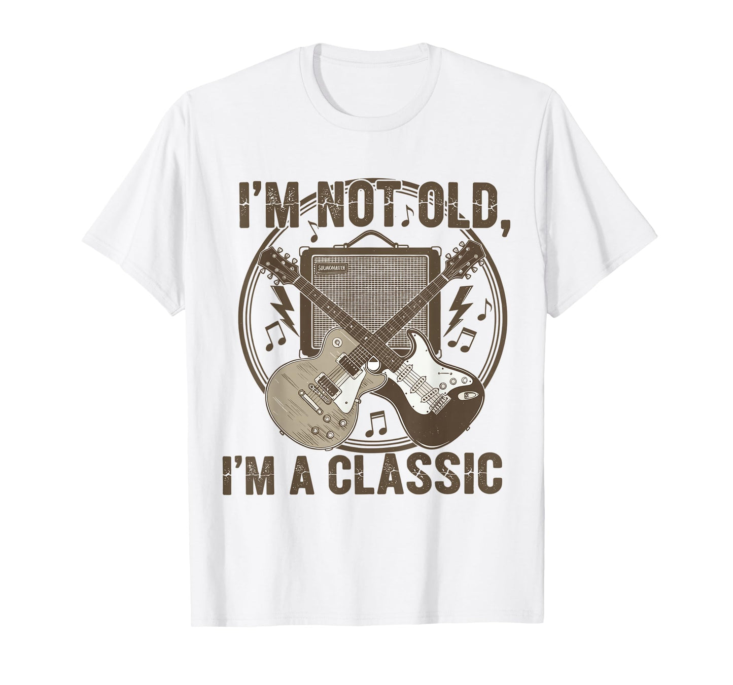 Im Not Old Im Funny Guitar Music T-Shirt - Custom Art Print Men Women - T-Shirt, Sweatshirt, Hoodie