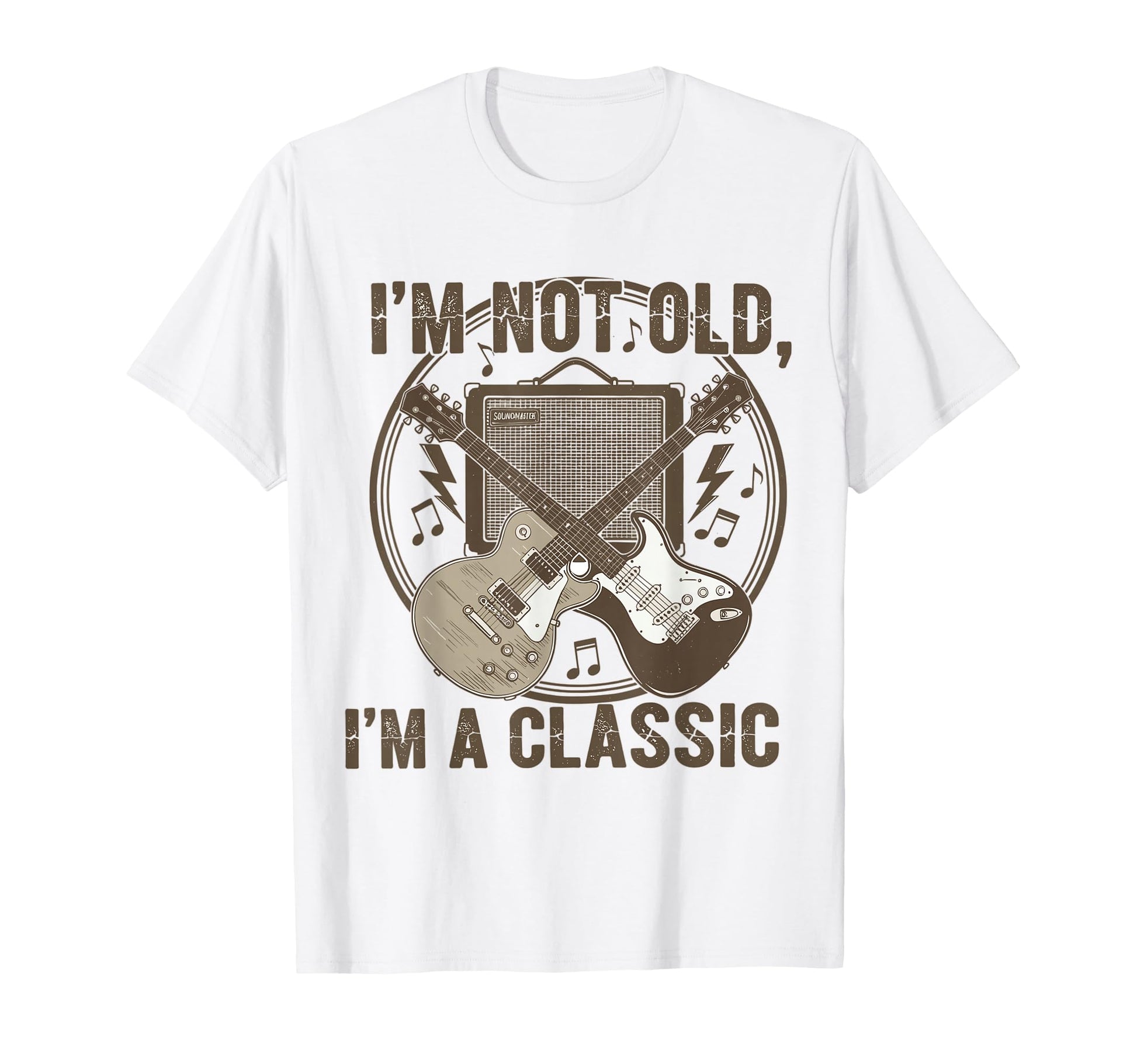 Im Not Old Im Funny Guitar Music T-Shirt - Custom Art Print Men Women - T-Shirt, Sweatshirt, Hoodie