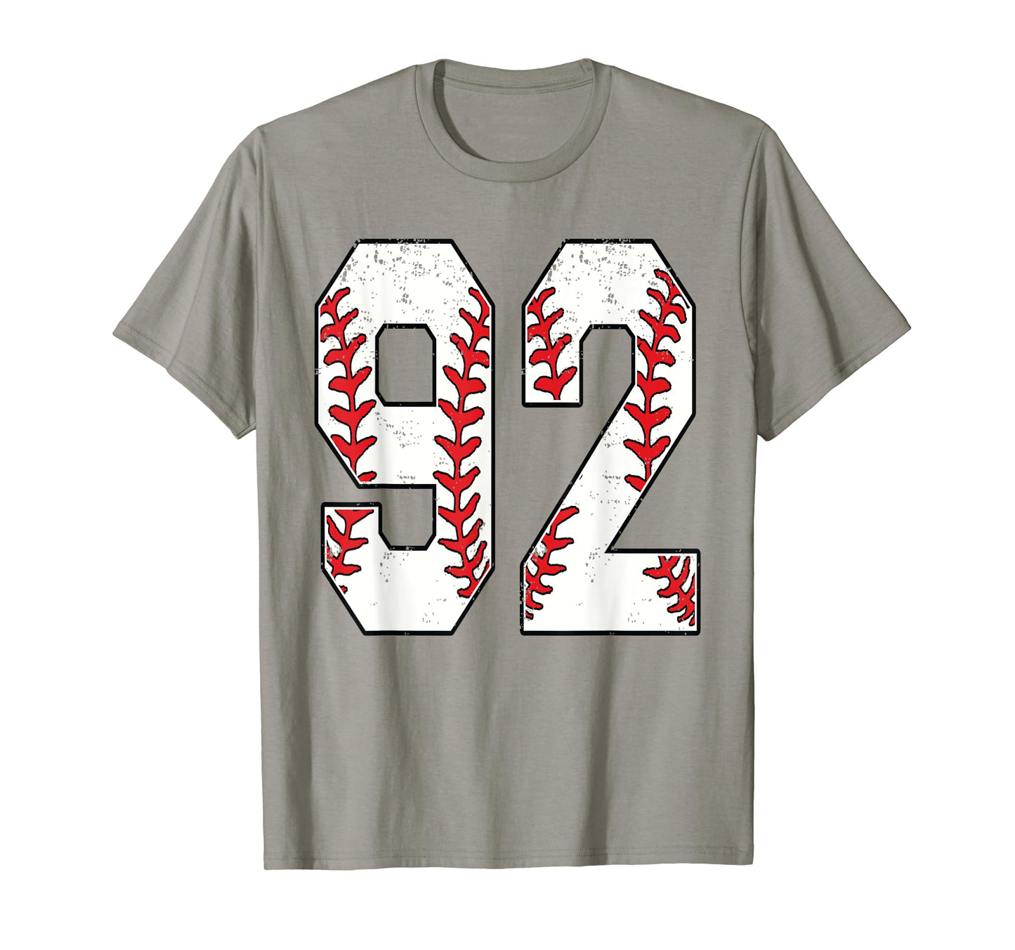 Number 92 Baseball 92 Jersey Number T-Shirt - Fun Novelty Design Unisex - T-Shirt, Sweatshirt, Hoodie