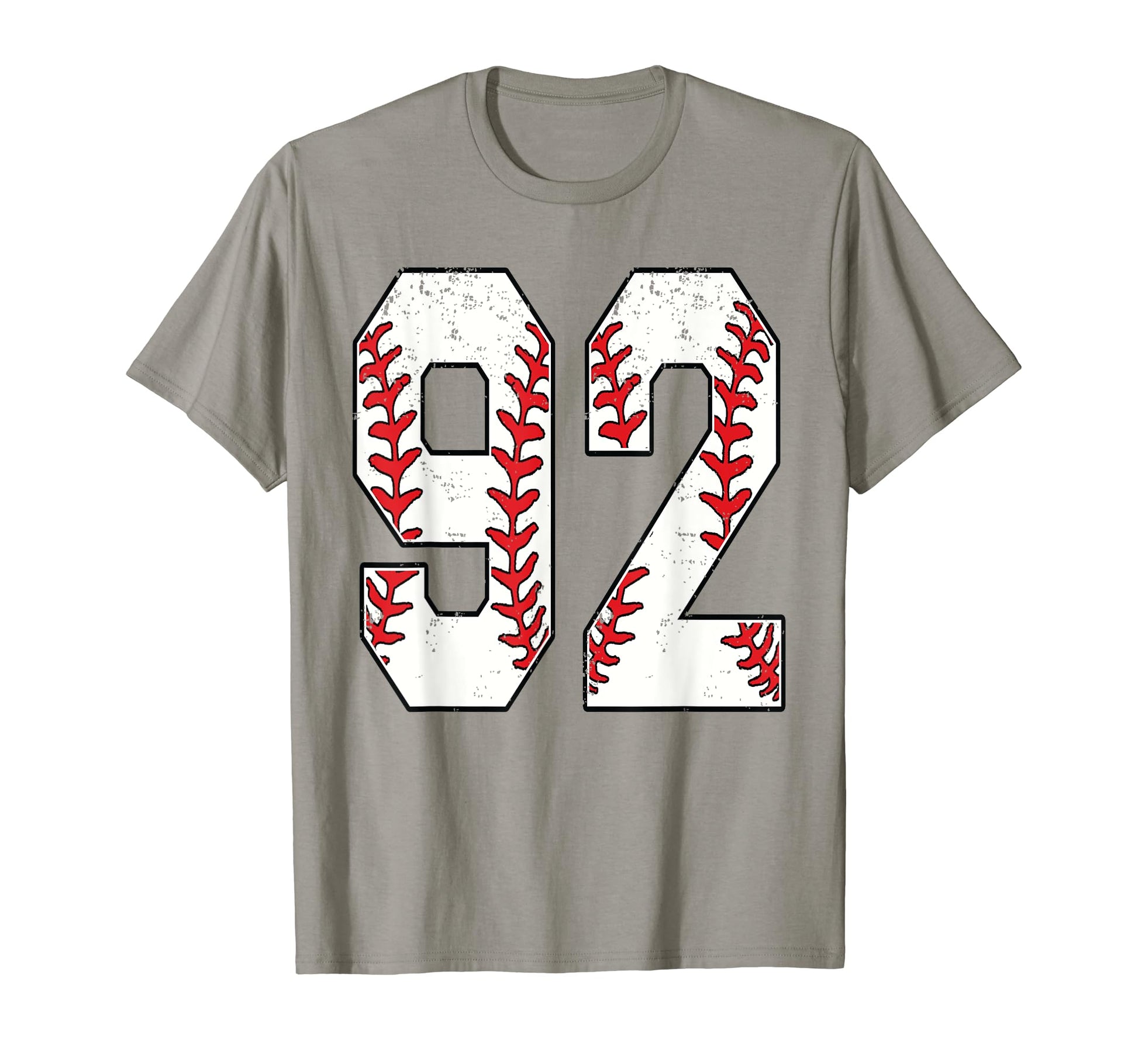 Number 92 Baseball 92 Jersey Number T-Shirt - Fun Novelty Design Unisex - T-Shirt, Sweatshirt, Hoodie