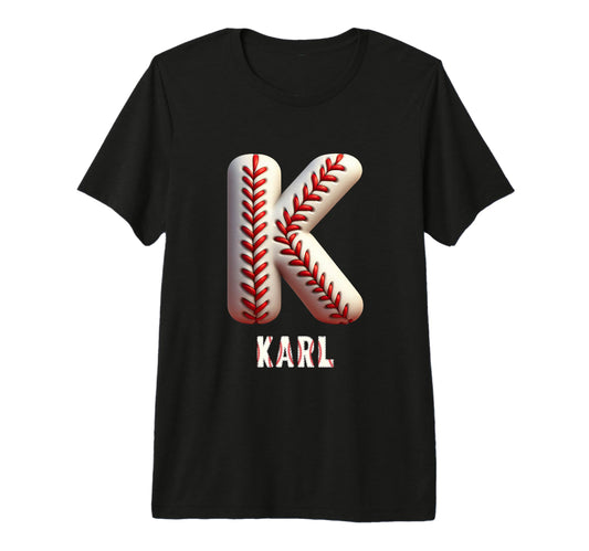 Baseball Home Run Martin Initial T-Shirt - Minimalist Print for Adults - T-Shirt, Sweatshirt, Hoodie