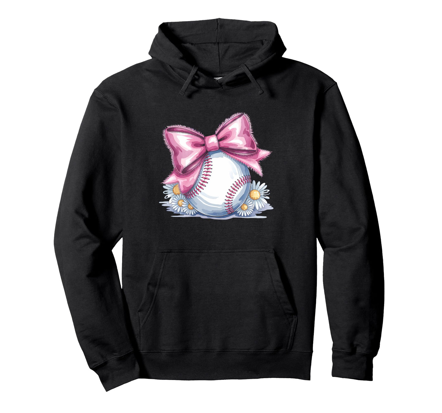 Baseball Coquette Bow Baseball Player Hoodie - Novelty Apparel Men Women - T-Shirt, Sweatshirt, Hoodie