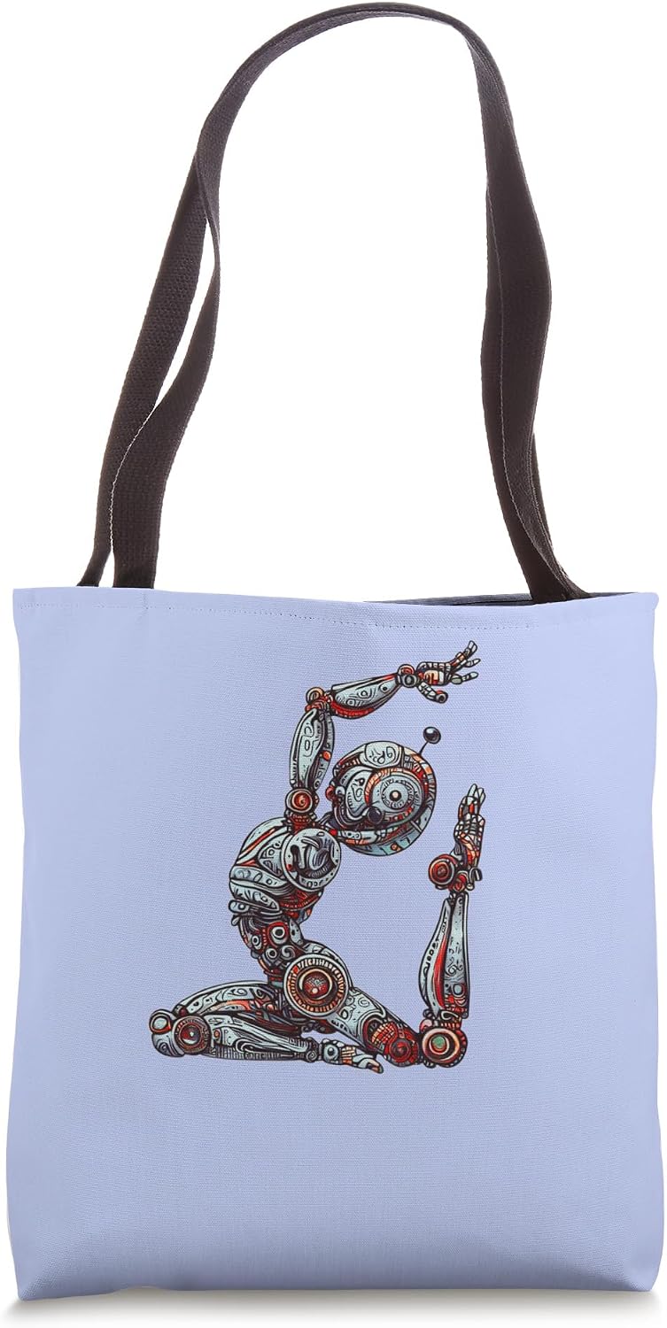 Robot Doing Yoga Innovative Digital Art Gift - Adult & Kids T-Shirts, Sweatshirts & Hoodies apparel design preview 1