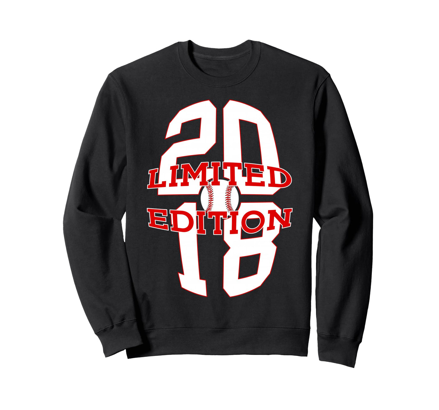 8 Years 2018 Baseball 8Th Birthday Sweatshirt - Casual Everyday Wear Unisex - T-Shirt, Sweatshirt, Hoodie