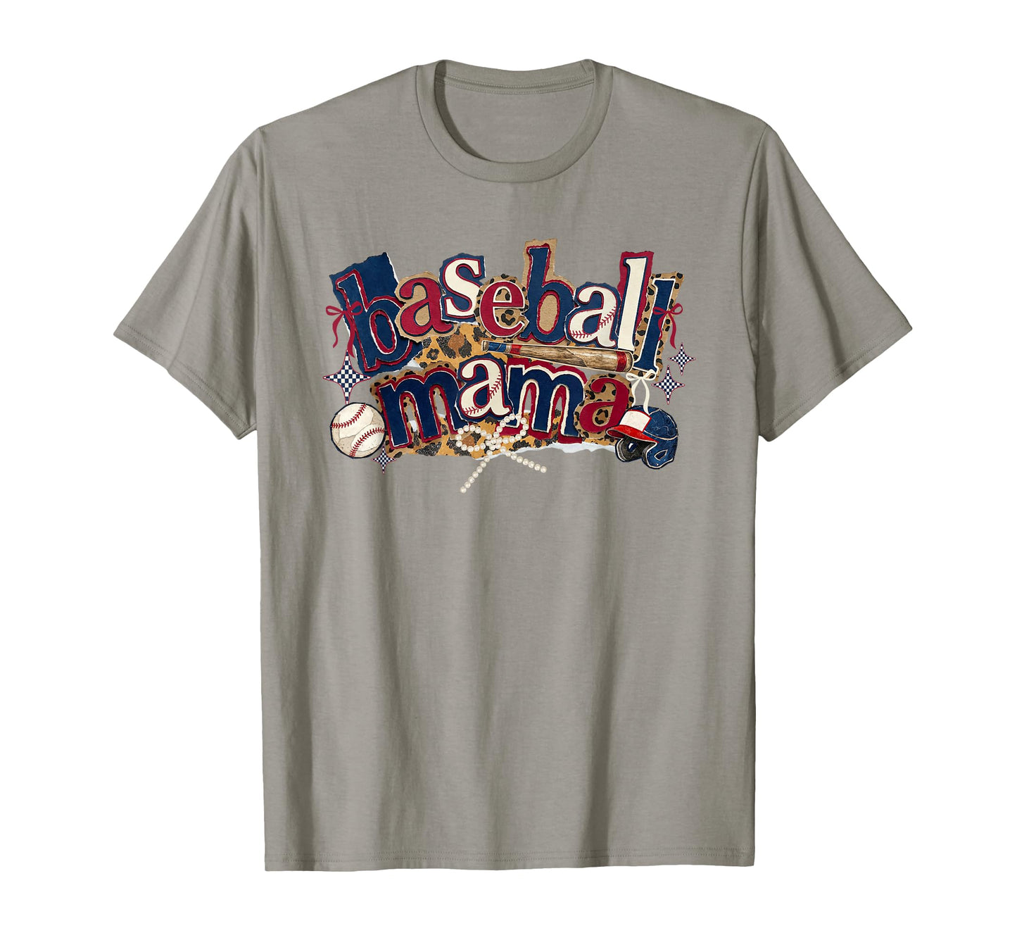 Baseball Mama Leopard Coquette Bow T-Shirt - Trendy Graphic Men Women - T-Shirt, Sweatshirt, Hoodie