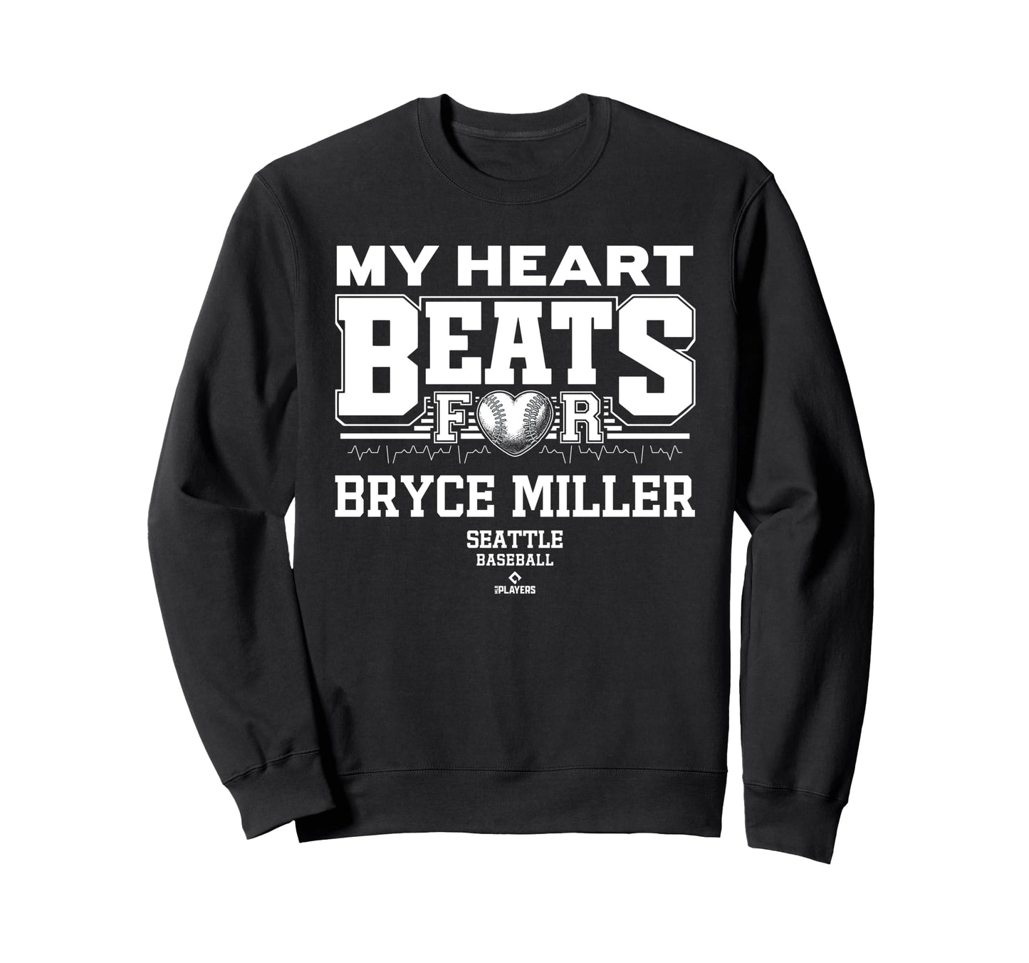 My Heart Beats Bryce Miller Seattle Sweatshirt - Fun Novelty Design Unisex - T-Shirt, Sweatshirt, Hoodie