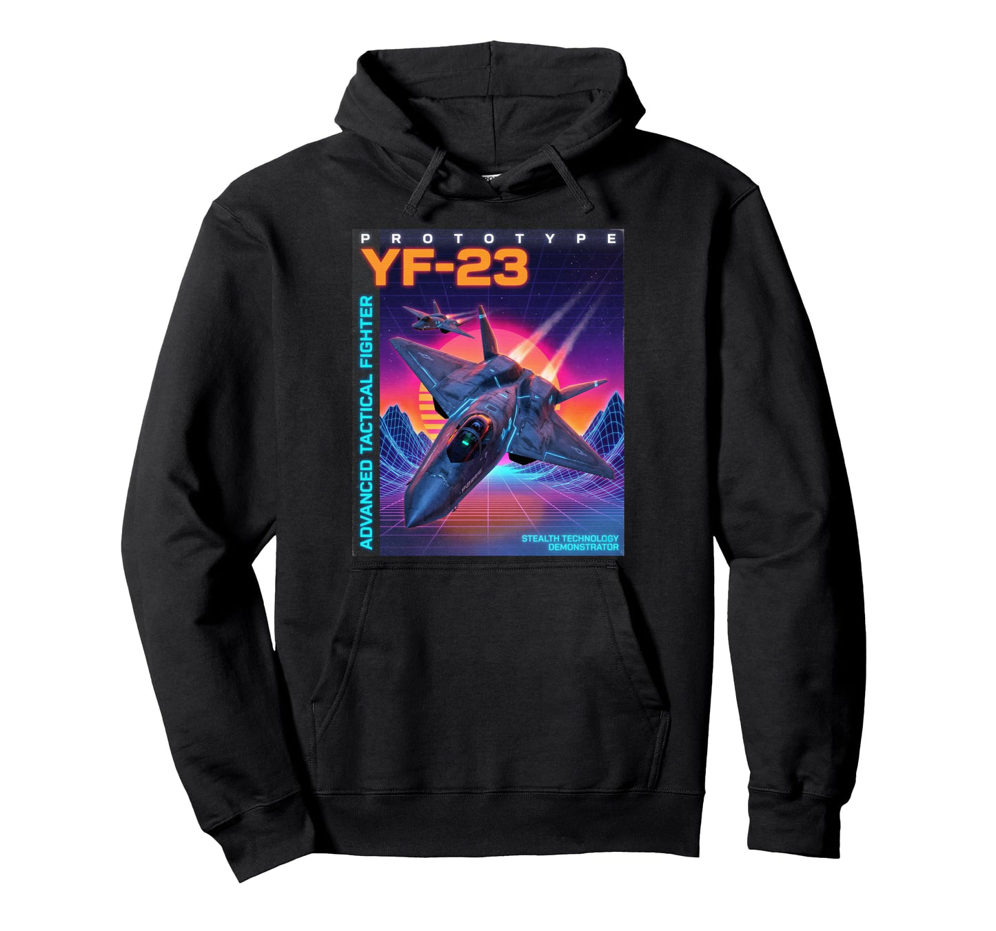 Yf 23 Jet Fighter Y2K Aesthetic Hoodie - Fun Novelty Design Unisex - T-Shirt, Sweatshirt, Hoodie